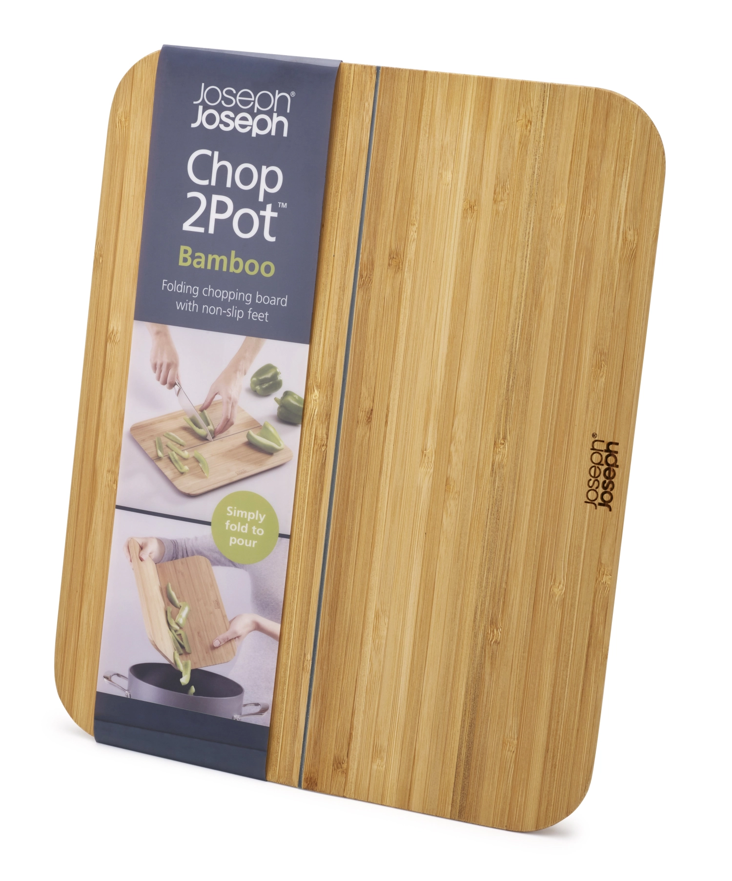 Joseph joseph 60111 chop2pot planche à découper pliable bamb