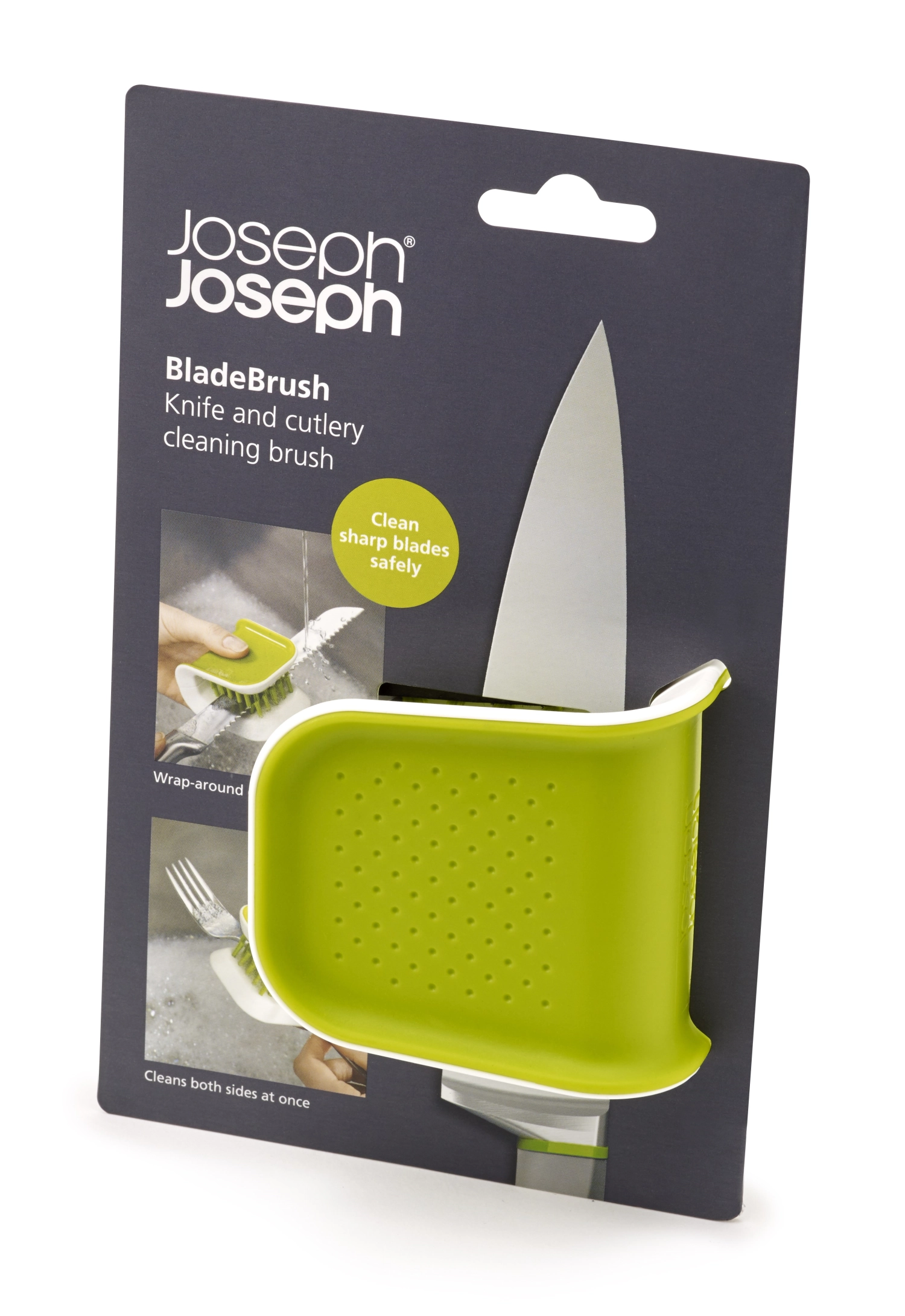 Bladebrush brosse à couteaux, vert blanc, 7.6x5.2x8 cm