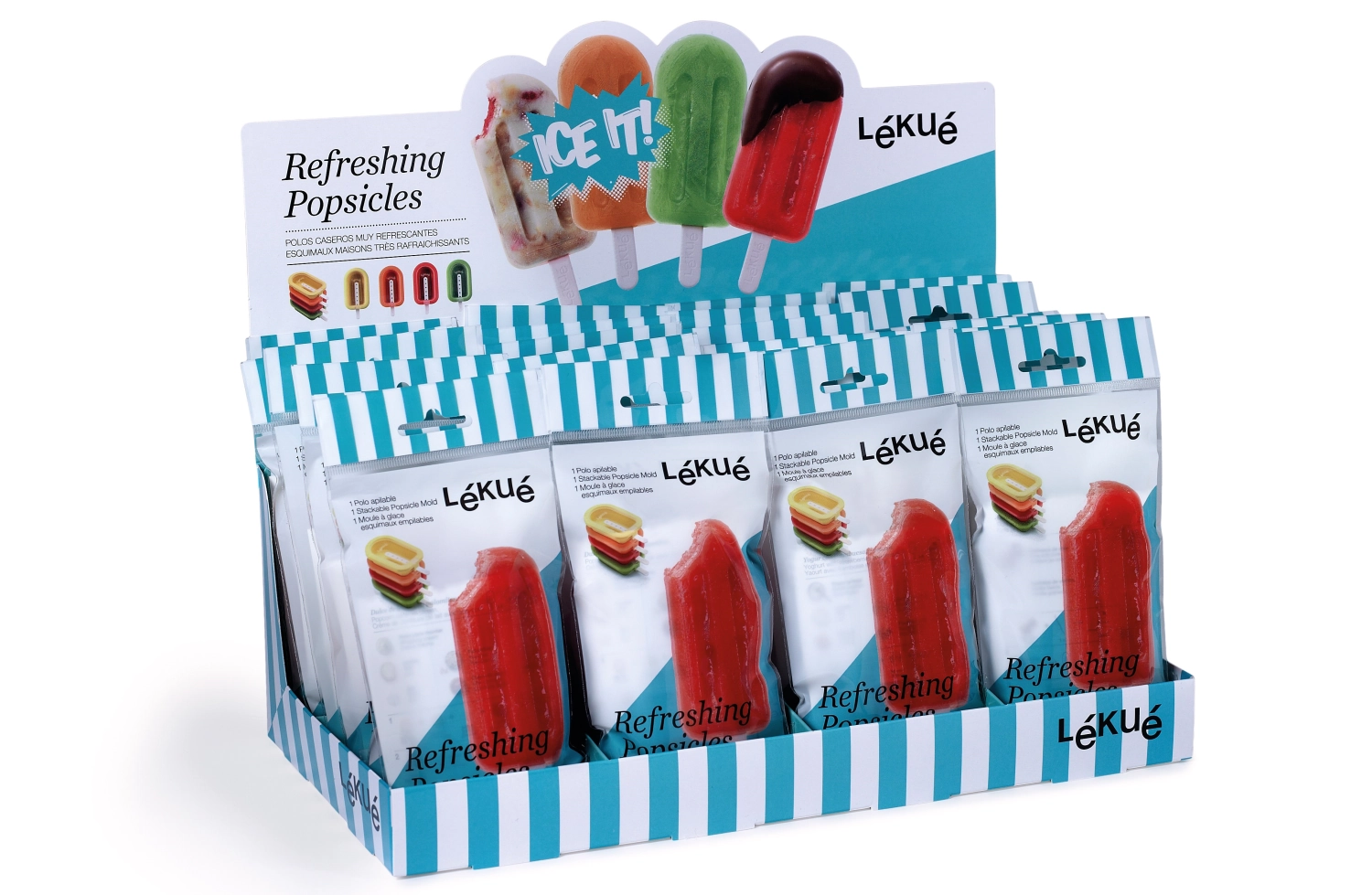 Présentoir lolly pour bâtonnets glacés, 24 pcs. assortis