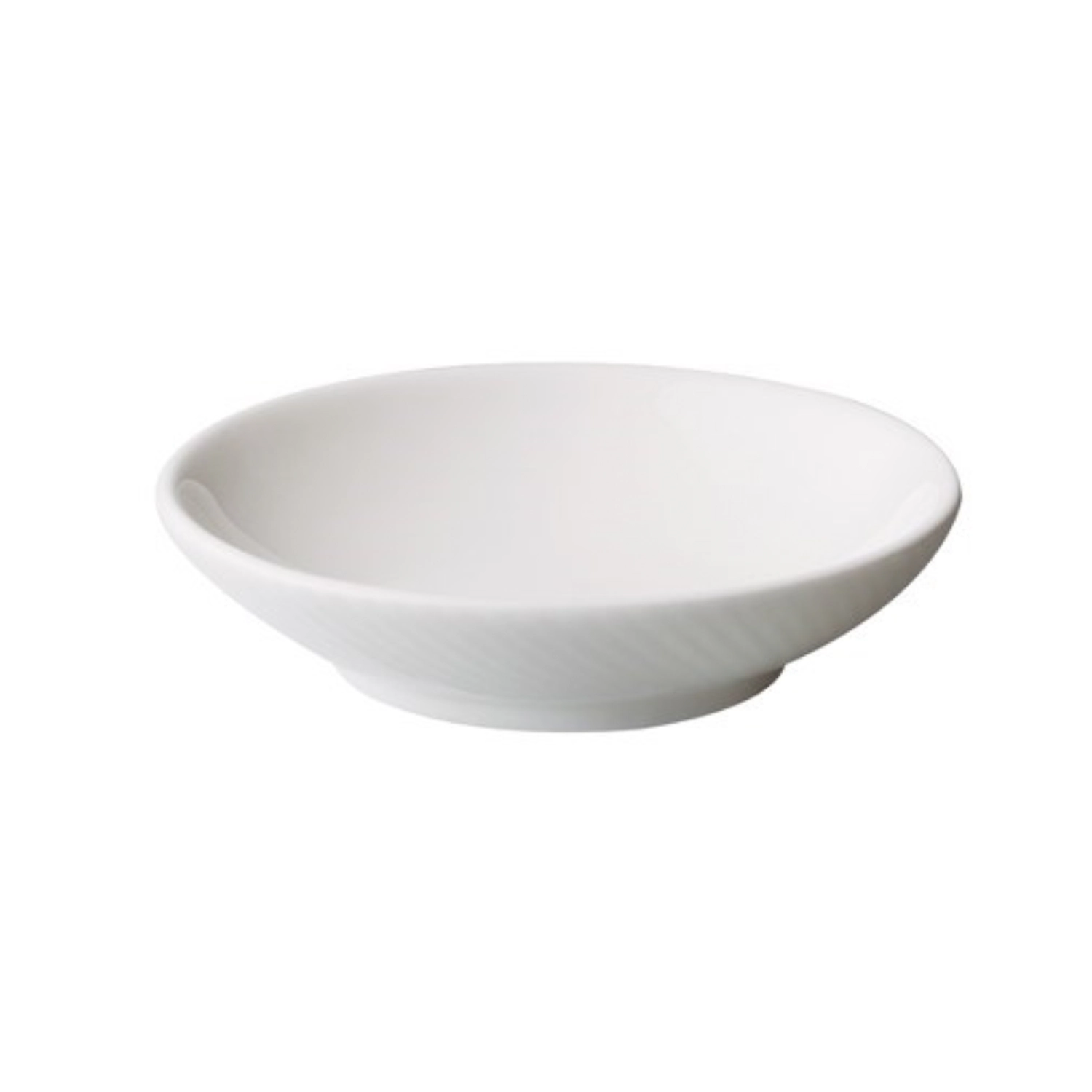 Serie flute 8.5cm plat à sauce blanc