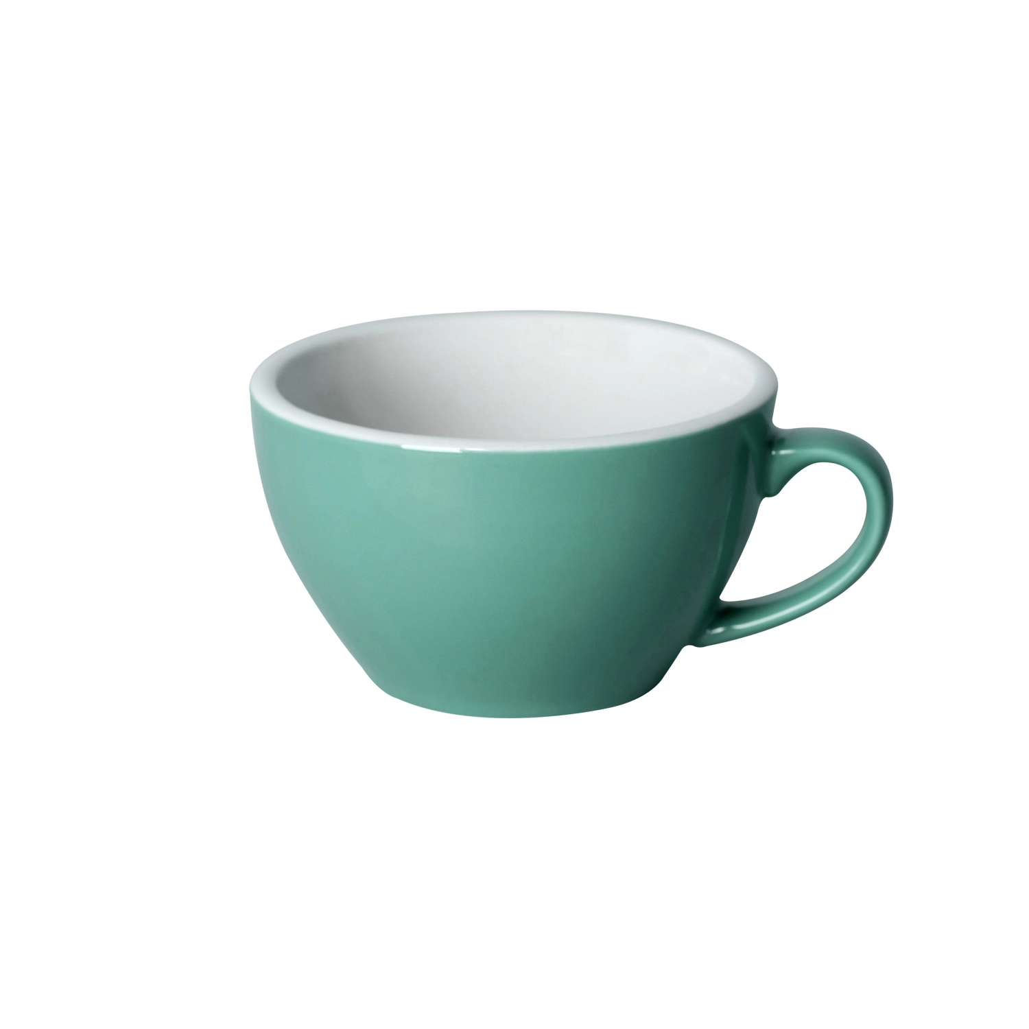 250ml tasse à cappuccino bleu vert teal, egg