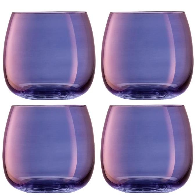 Set de 4 verres aurora stilloses 370ml - polar-violet