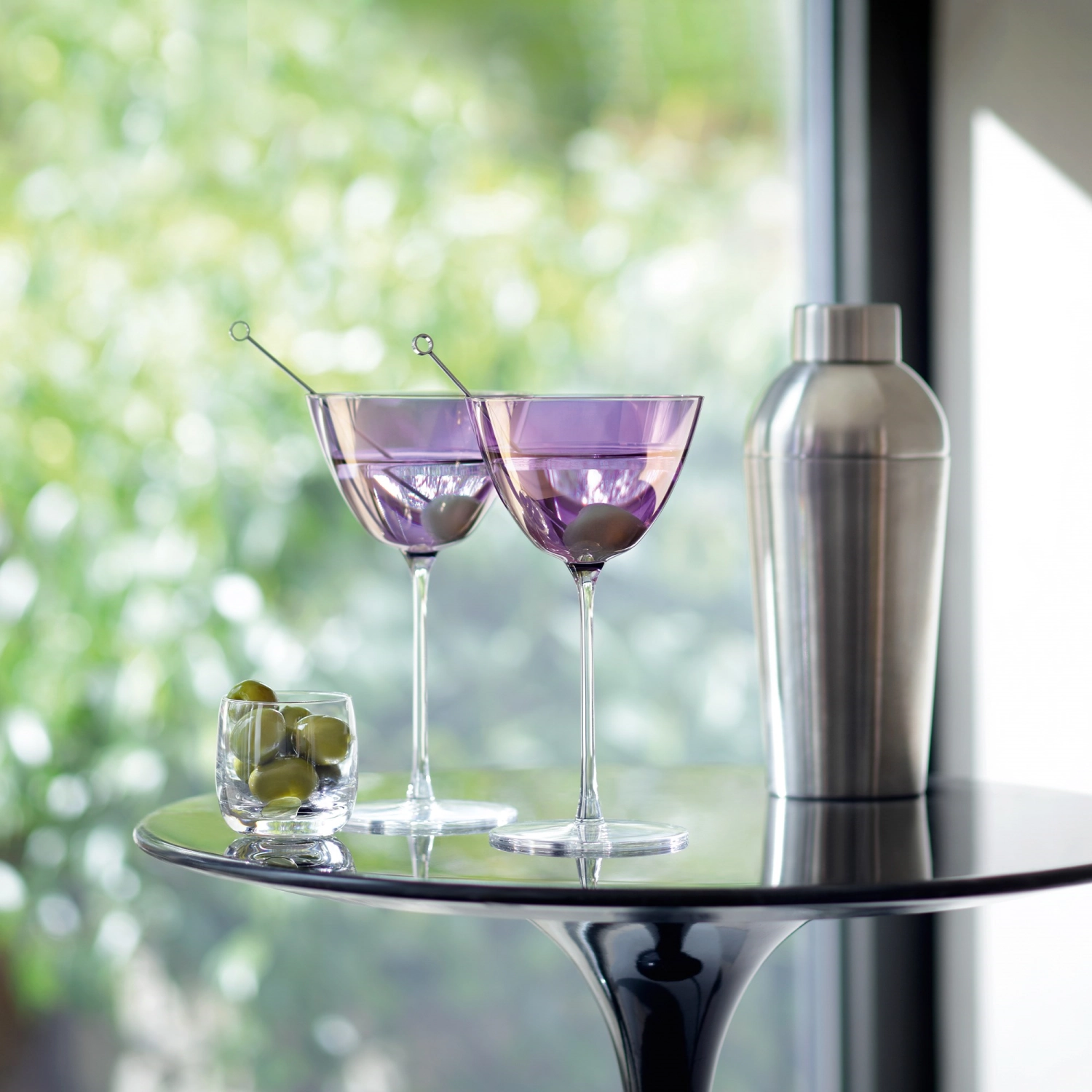 Set de 4 verres à martini aurora 195ml - polar-violet