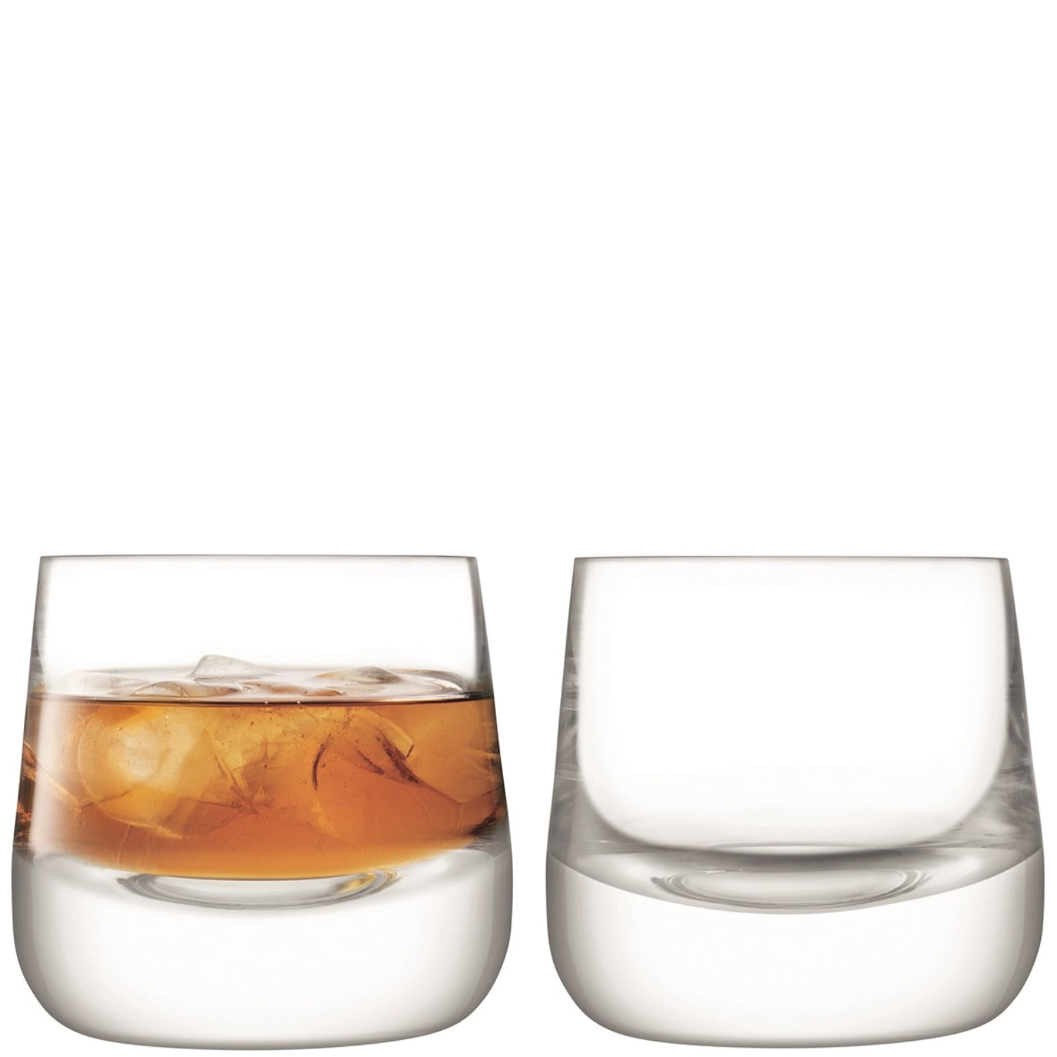 Set de 2 verres à whisky 220ml clair