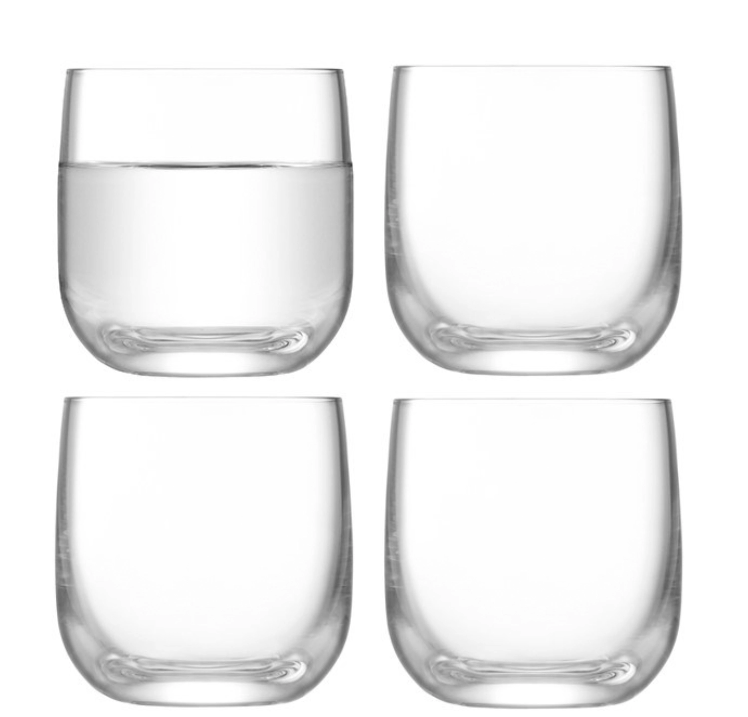 Set de 4 verres à shot borough 75ml clear