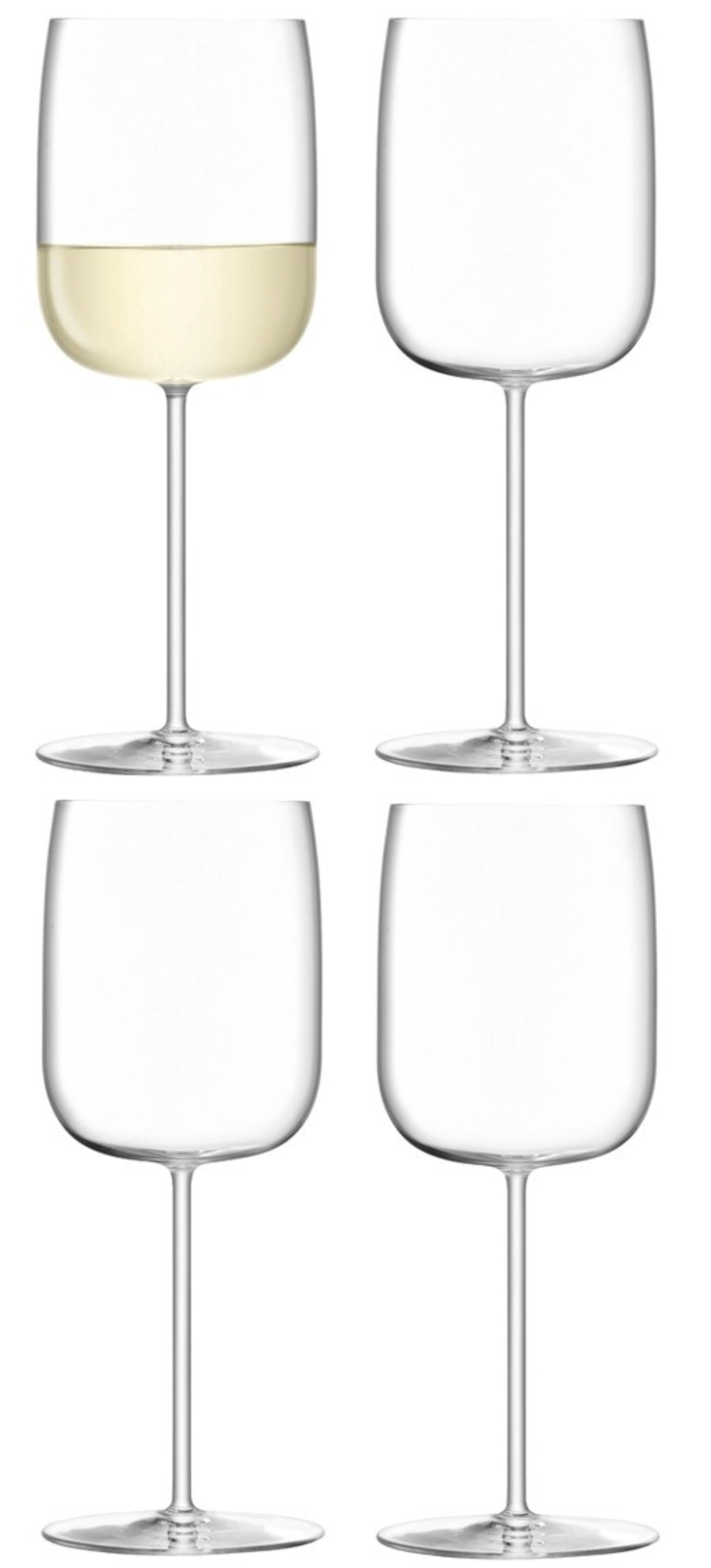 Set de 4 verres à vin borough 380ml clair