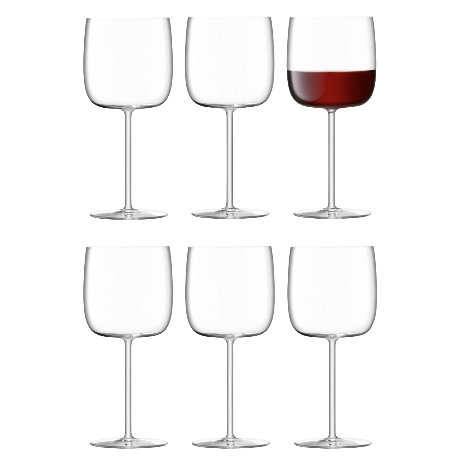 Set de 6 verres à vin promo borough 450ml clair