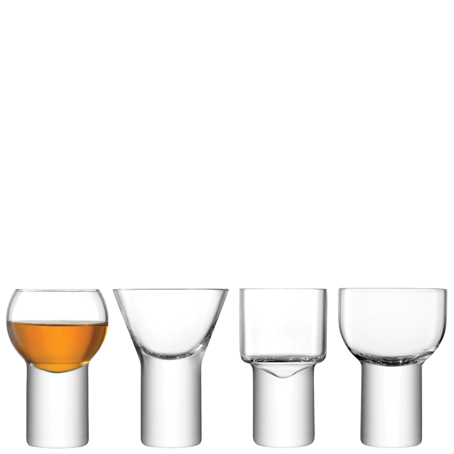 4er Set Boris Digestif Glas assortiert