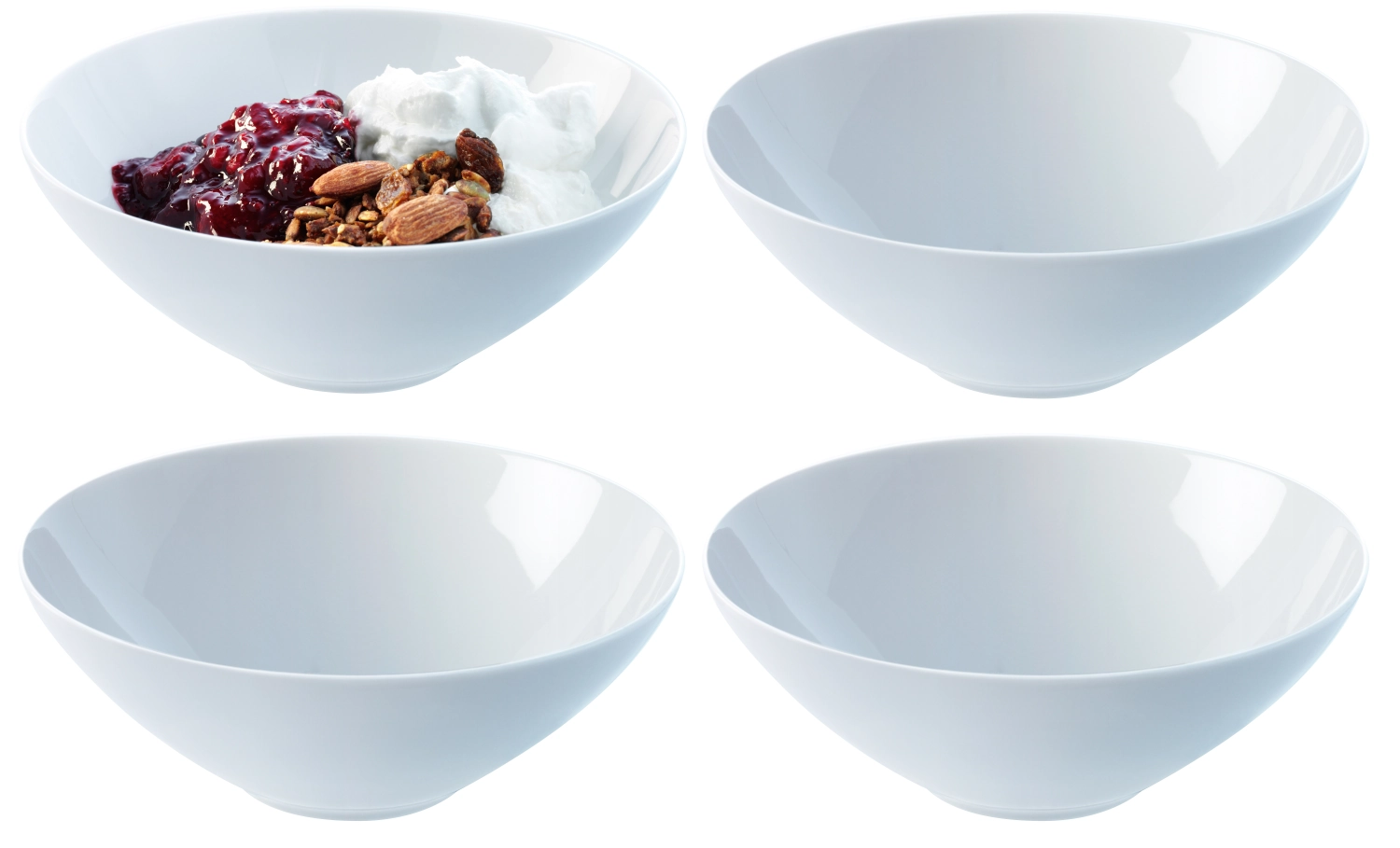 Set de 4 assiettes à dessert dine ø18cm