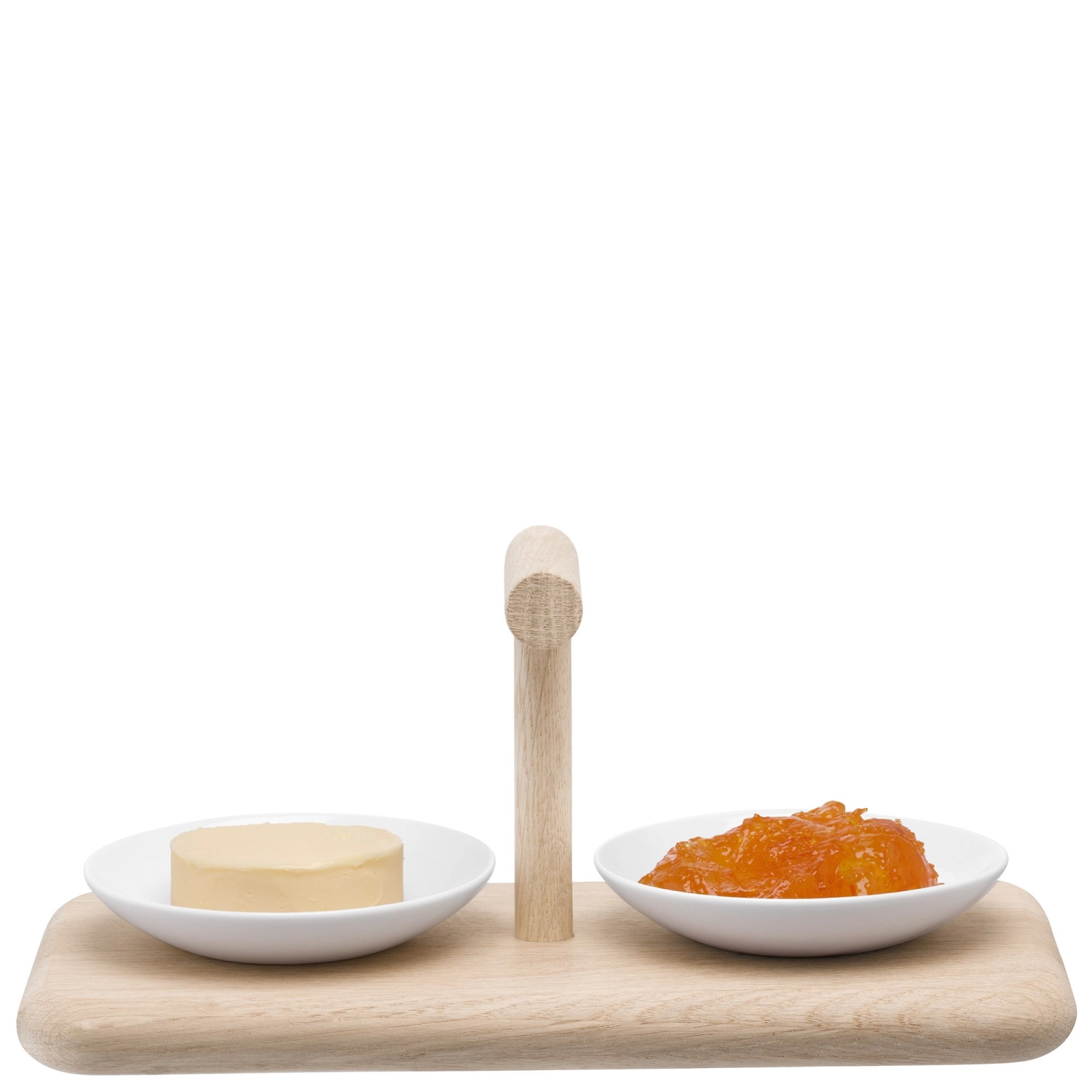 Dine set d'épices plateau en chêne l27cm l13.5cm