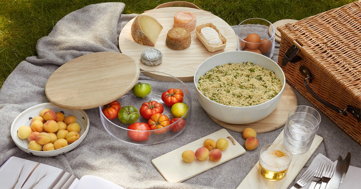 Dine Schüssel Dose Deckel Eiche