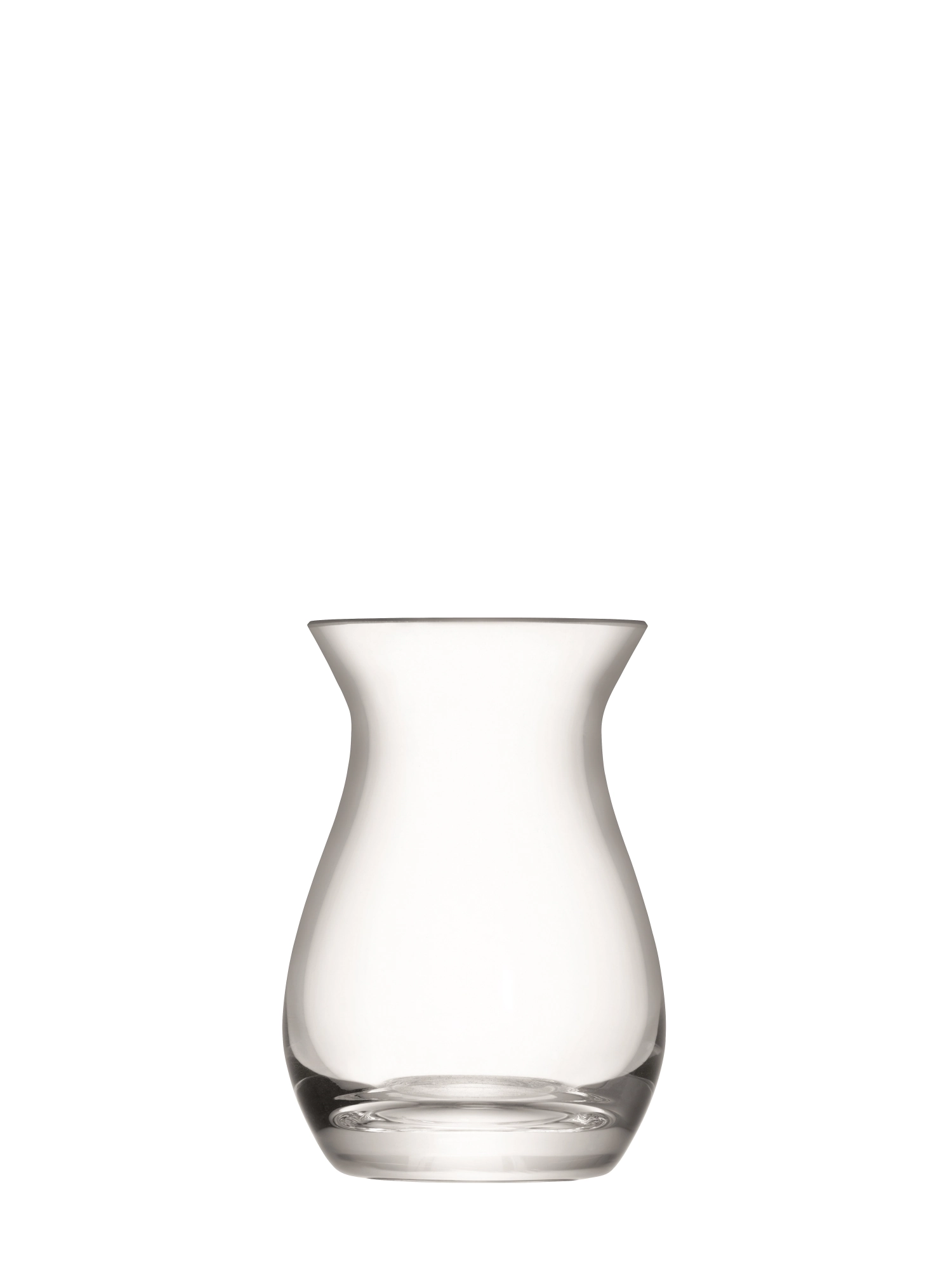 Flower mini vase cintré h9.5cm transparent