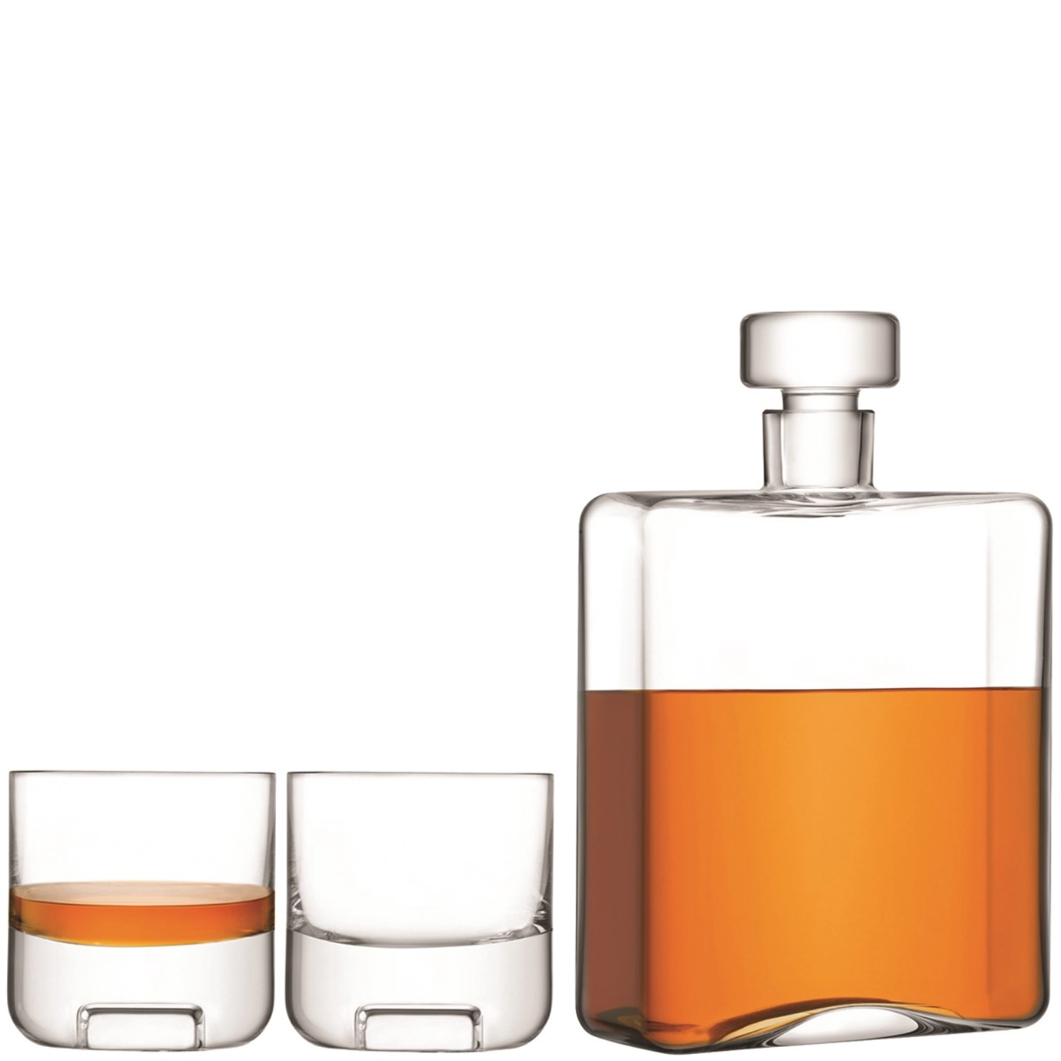 3tlg Set Cask Whiskygläser mit Karaffe