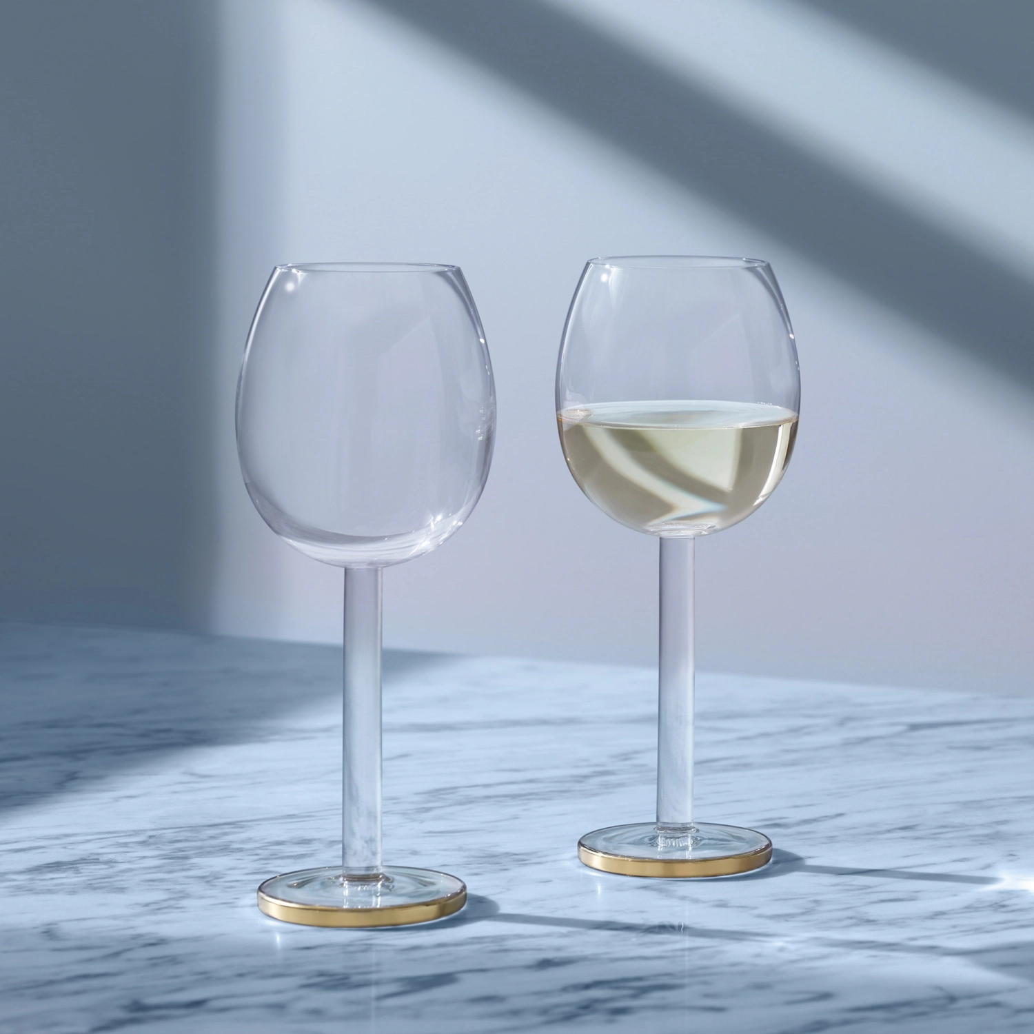 Set de 2 verres à vin luca 300ml - or