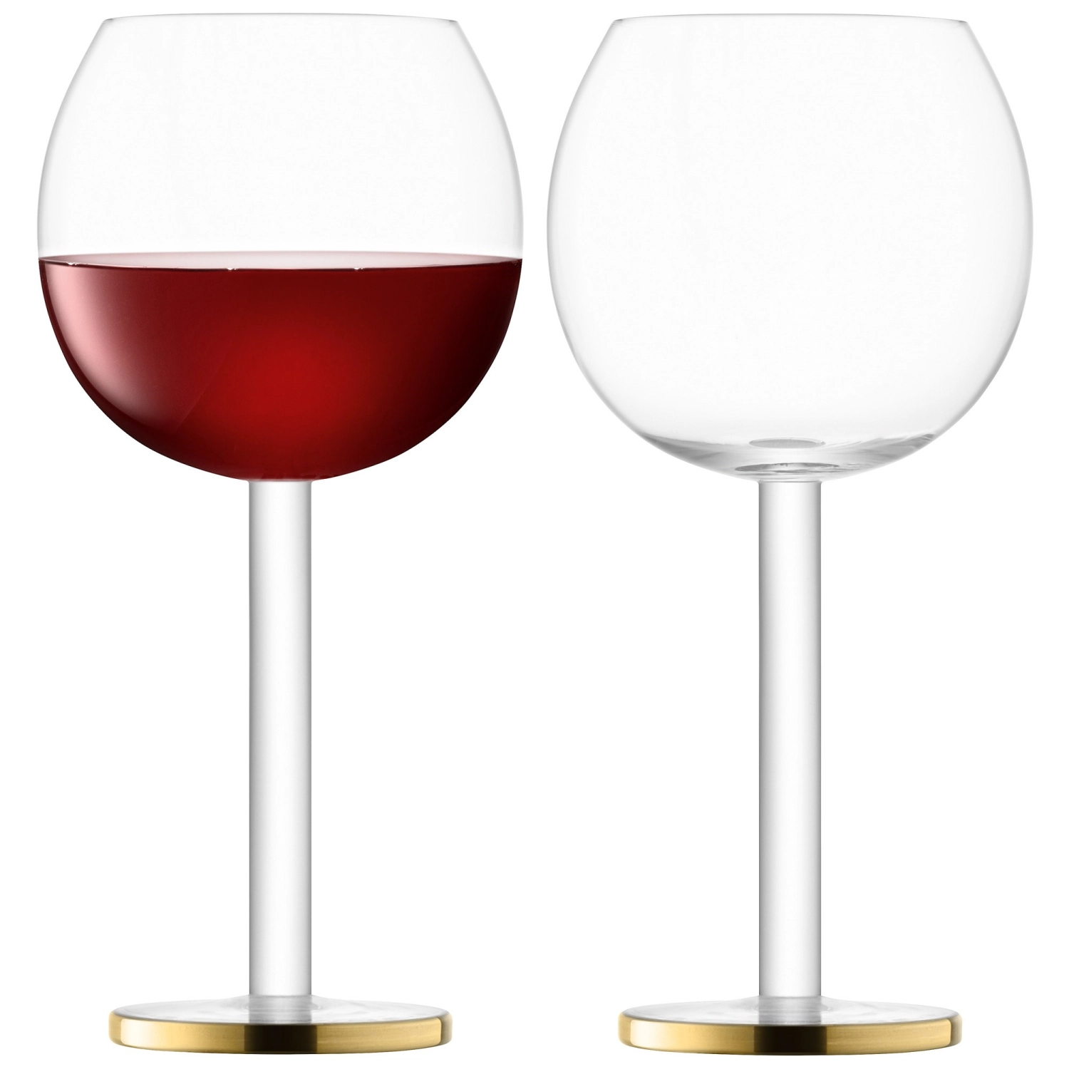 Set de 2 verres à vin luca 320ml - or