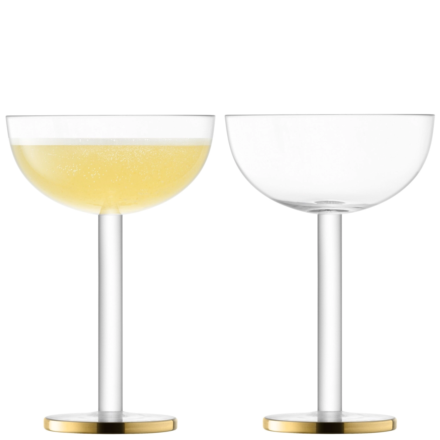 Set de 2 verres luca coupe 200ml - or