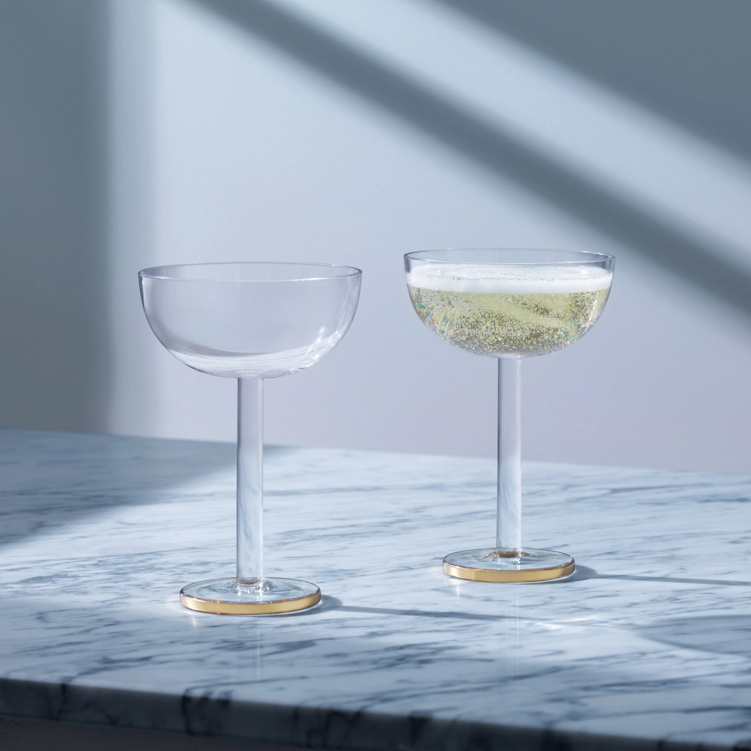 Set de 2 verres luca coupe 200ml - or