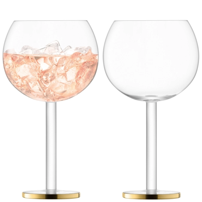 Set de 2 verres ballon luca 560ml - or