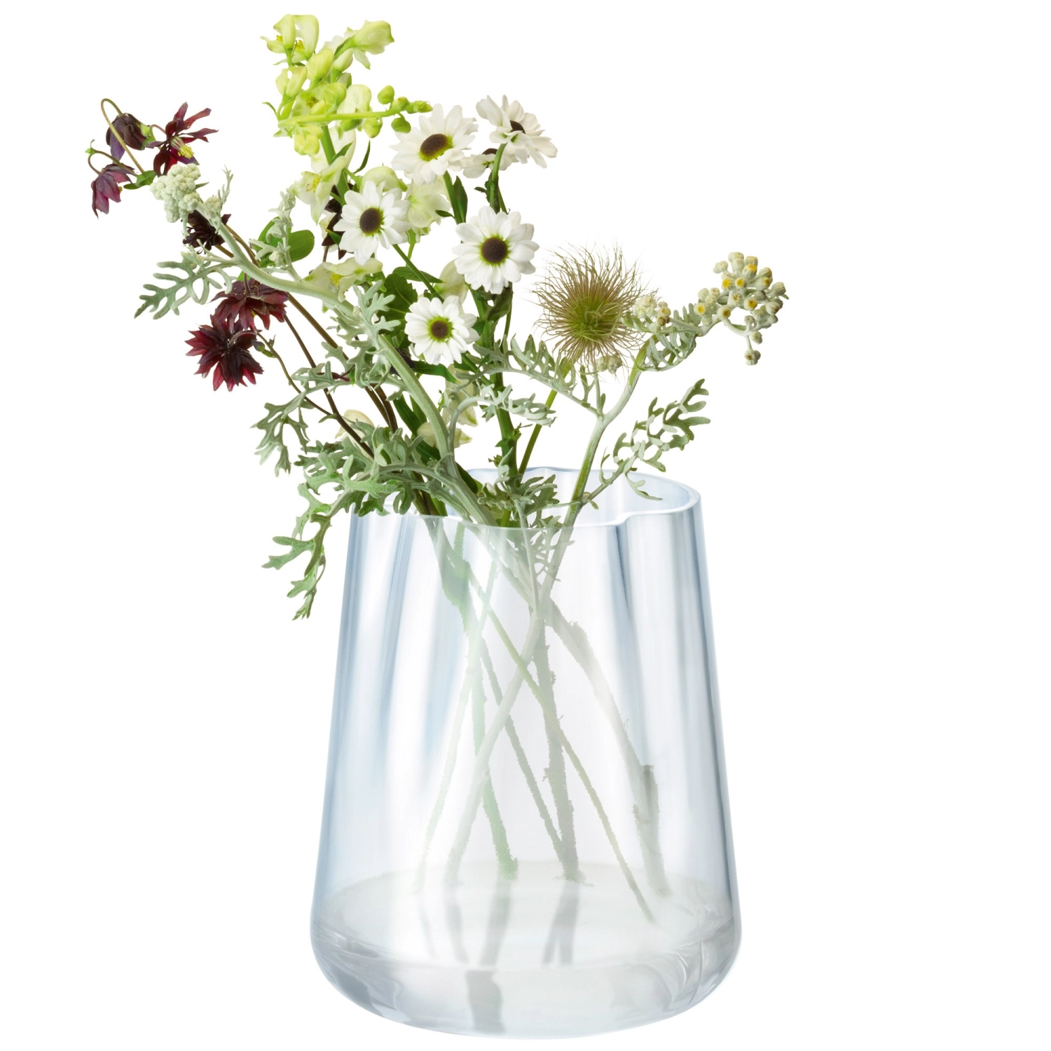 Lagoon vase/lanterne h24cm - opaline