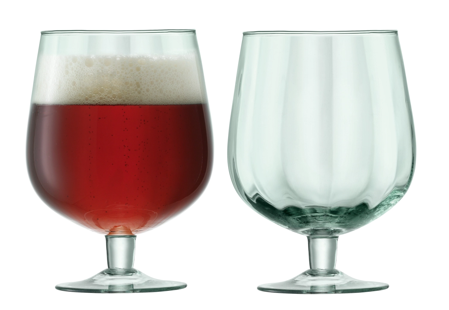 Set de 2 verres à bière mia 750ml - recy. aspect