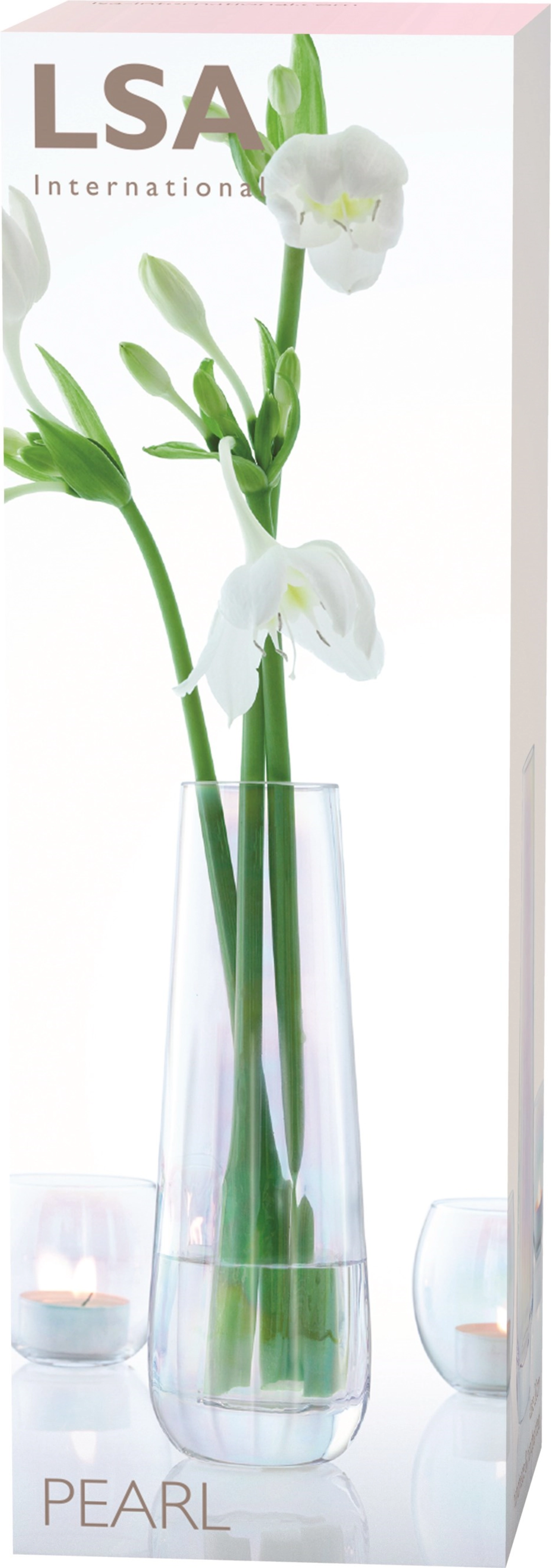 Pearl vase h20cm - nacre