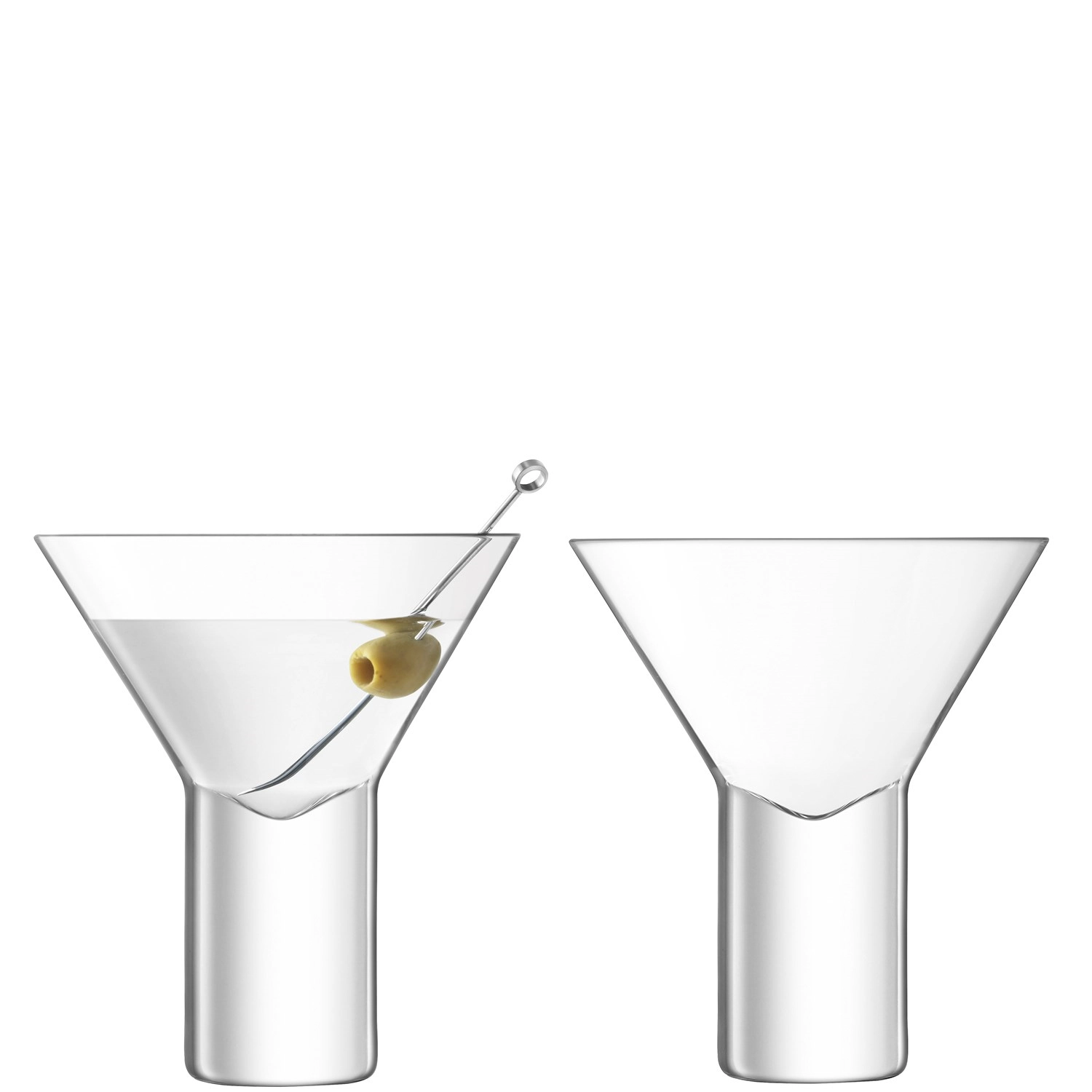 2er Set Vodka Cocktailgläser 240ml Klar