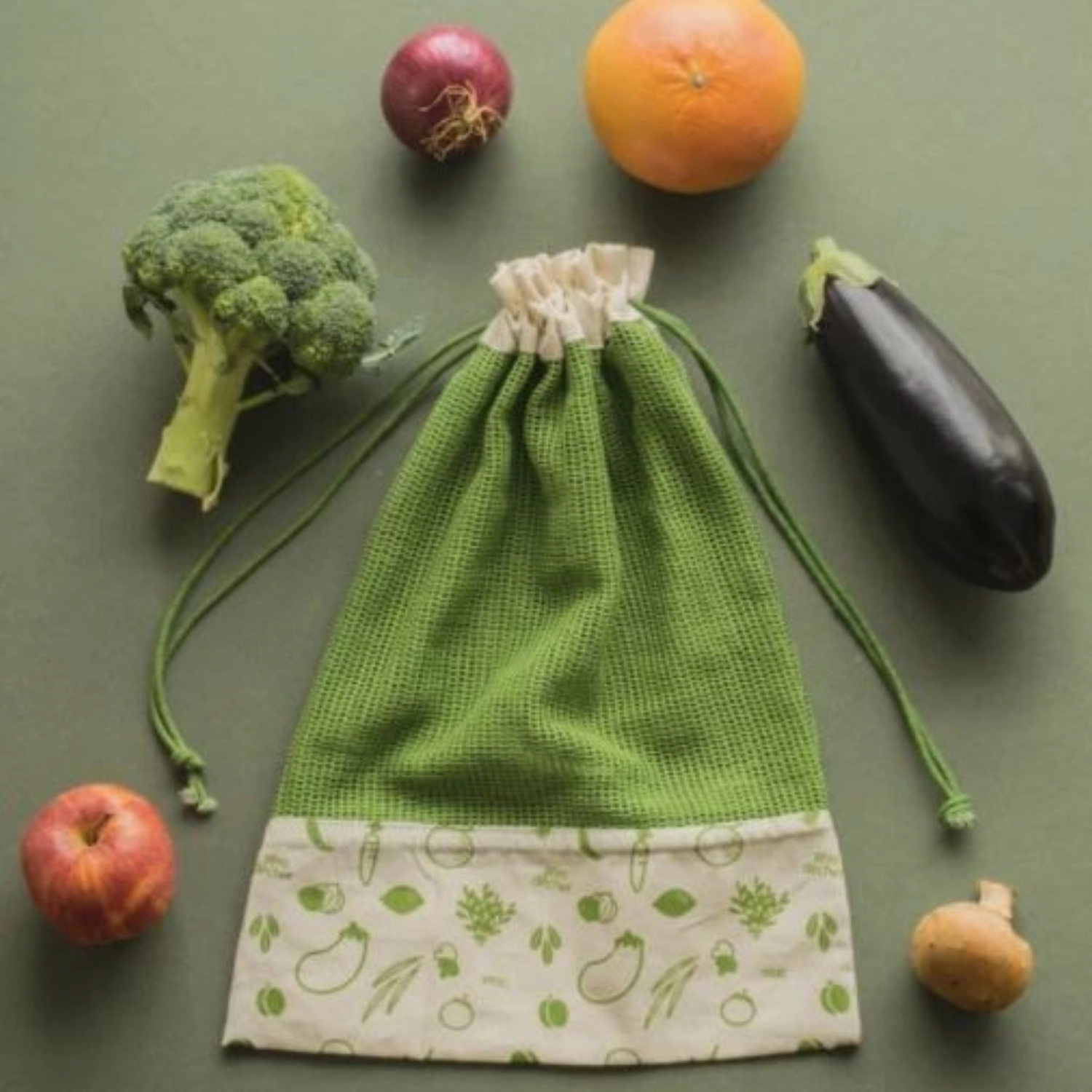 Sac à légumes en coton biologique