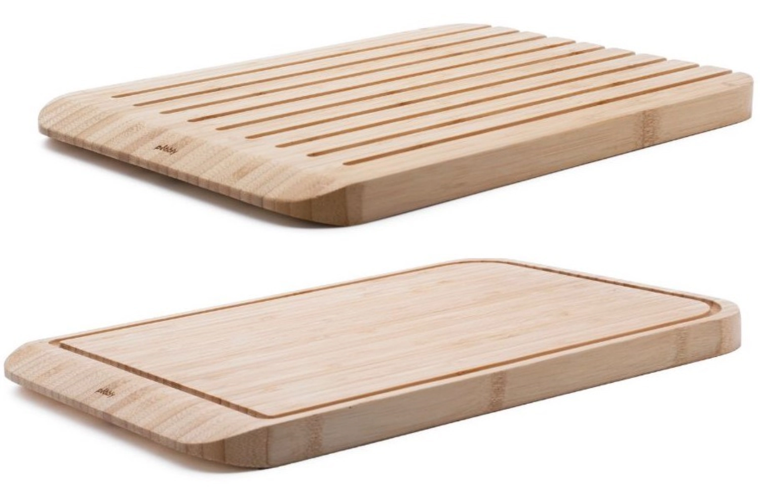 Pebbly planche à découper et à pain, bambou, 34x23.5x2cm