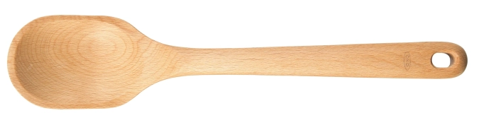 Cuillère à servir grande, bois de hêtre, 31.4 cm