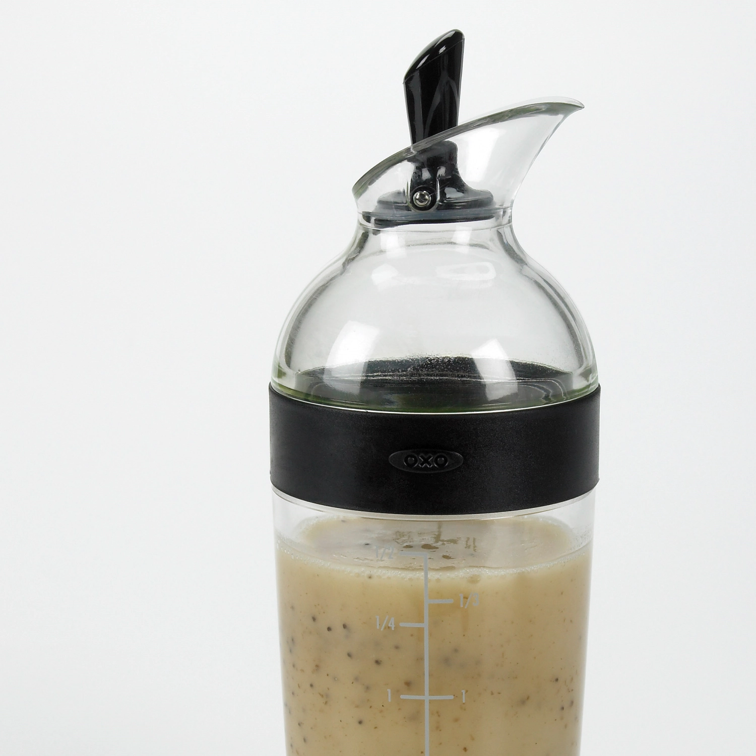 Shaker à vinaigrette grand 350ml, noir