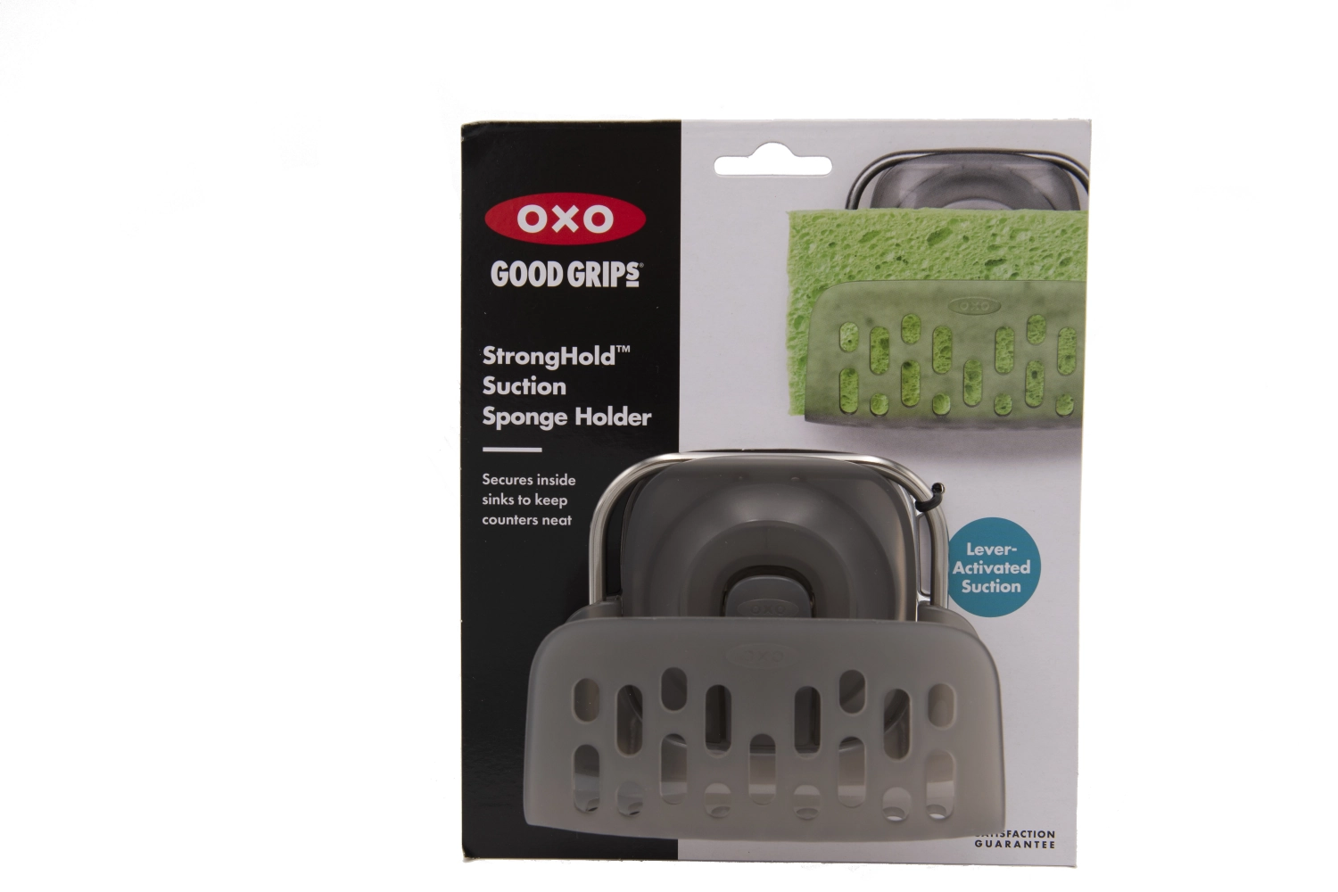 Oxo porte-éponge avec fixation stronghold™ à ventouse