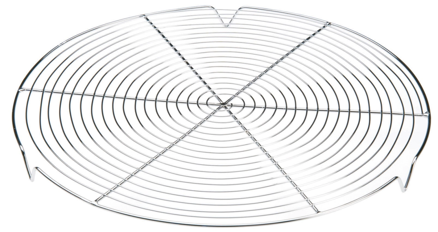 Gitter rund verchromt mit Füsschen D36cm