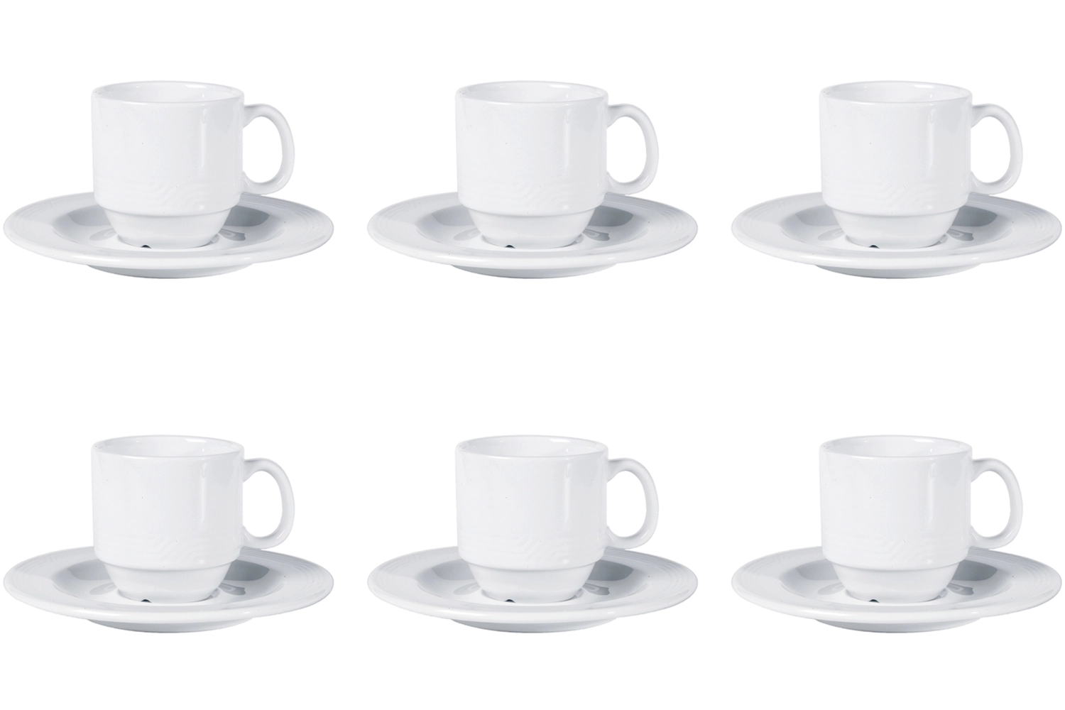 Set de 6 pièces Karat 19 Soucoupe moka Top CC