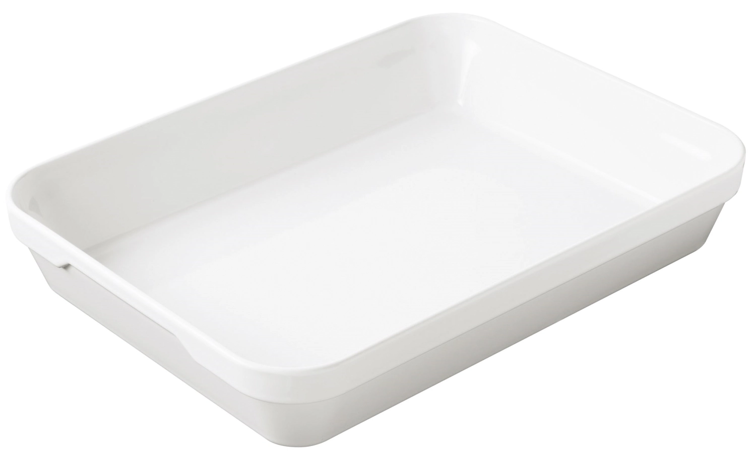 Plat à gratin rectangulaire profond, 4.6 l, blanc