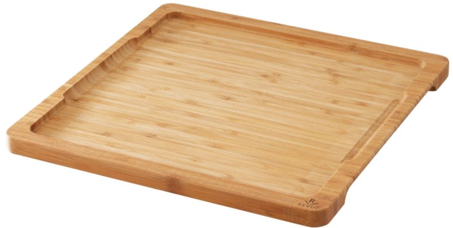 Plateau en bambou pour assiette à steak, 29x29x2cm