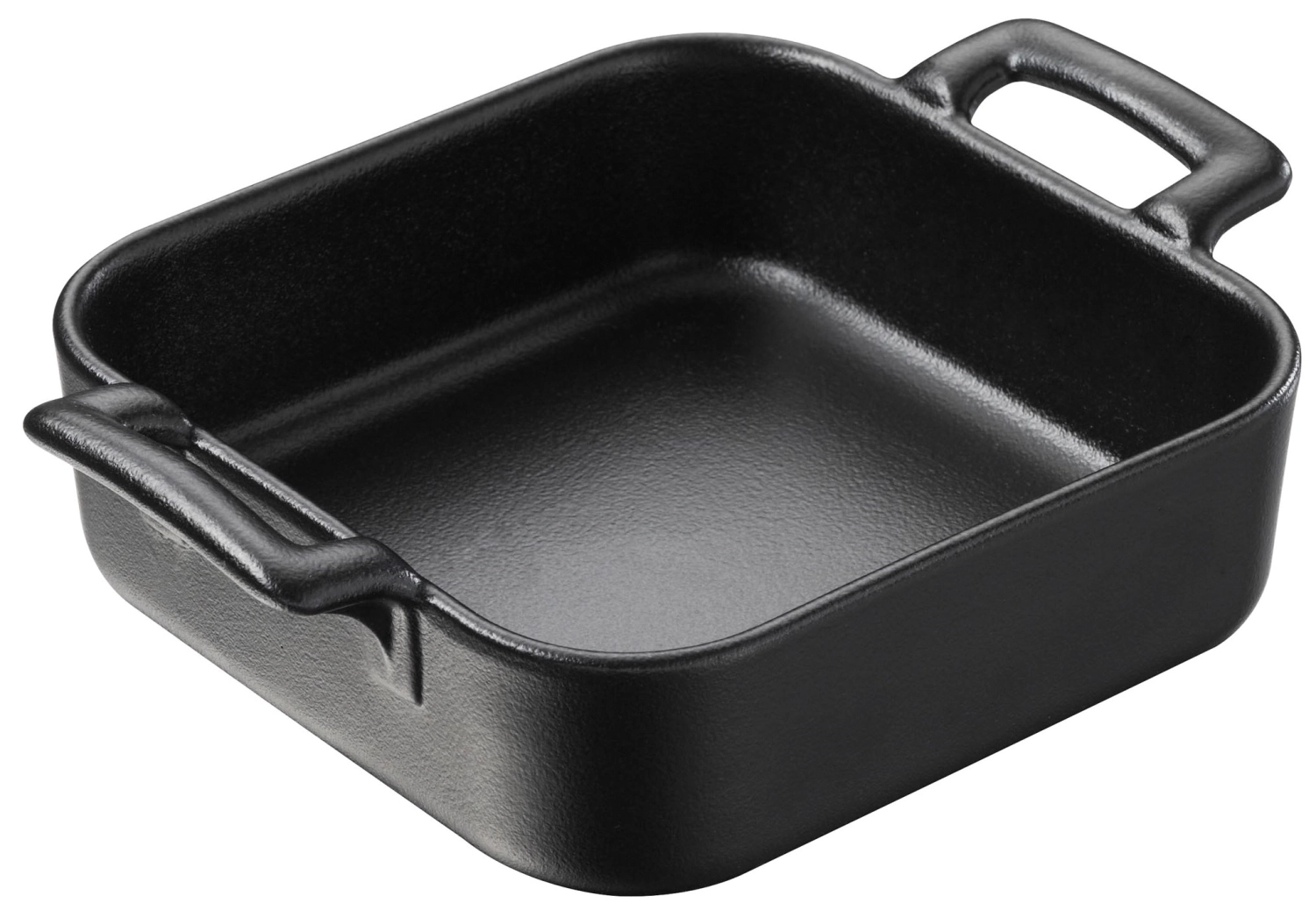 Plat à gratin carré, 13 cm, aspect fonte