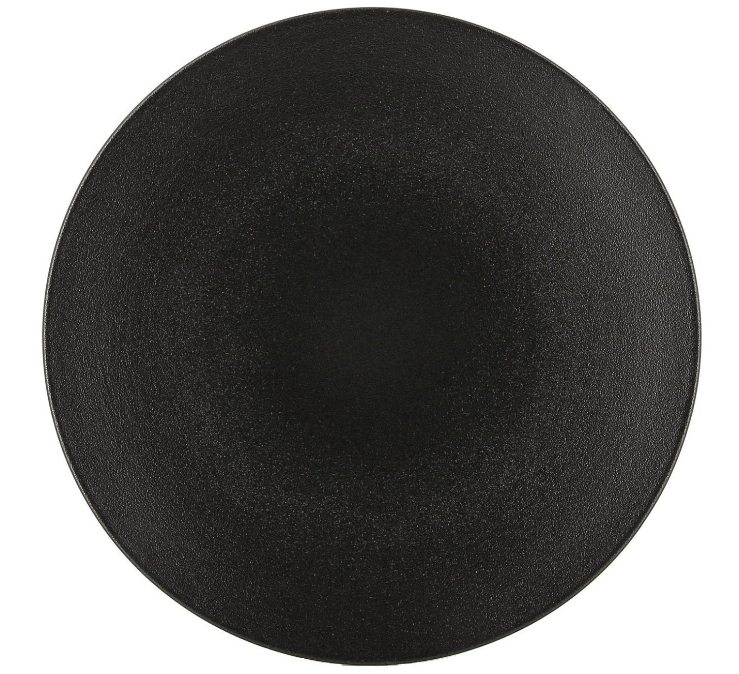 Assiette plate equinoxe, ø 28 cm, h : 3.3 cm, noir