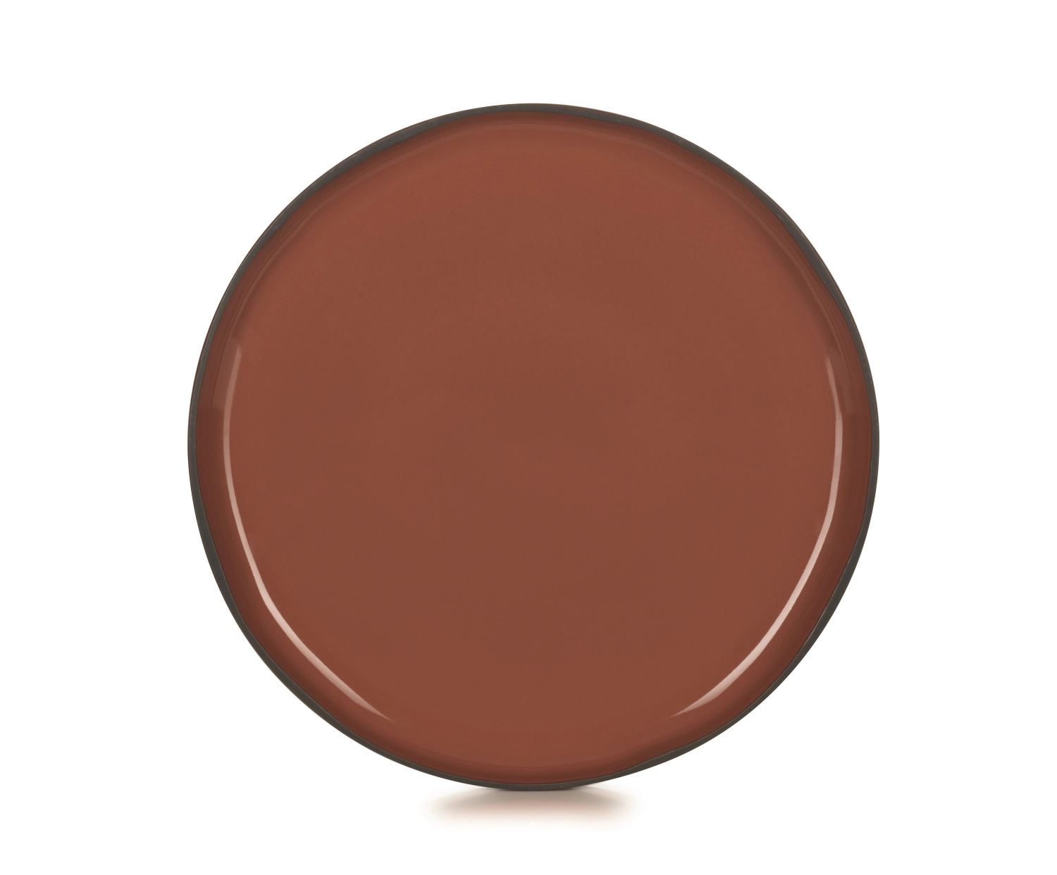 Caractère assiette plate, ø26cm, cannelle