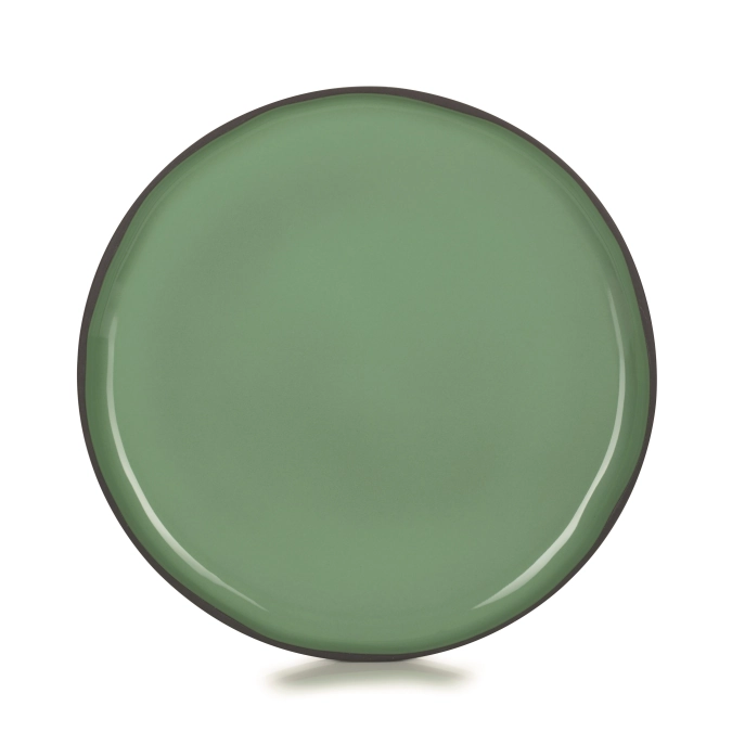 Caractère assiette plate, ø28cm, menthe