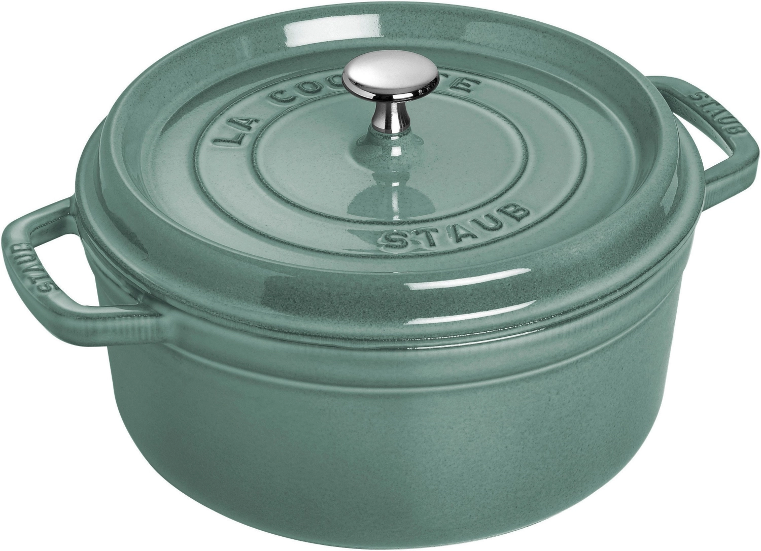 Cocotte 26 cm, ronde, eucalyptus, fonte 5.25l