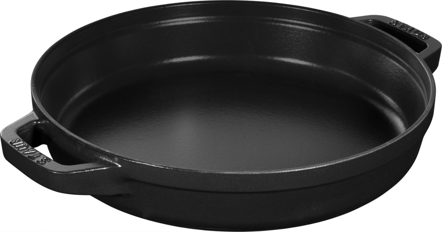 Cocotte 3pcs. 24 cm, ronde, noir, empilable