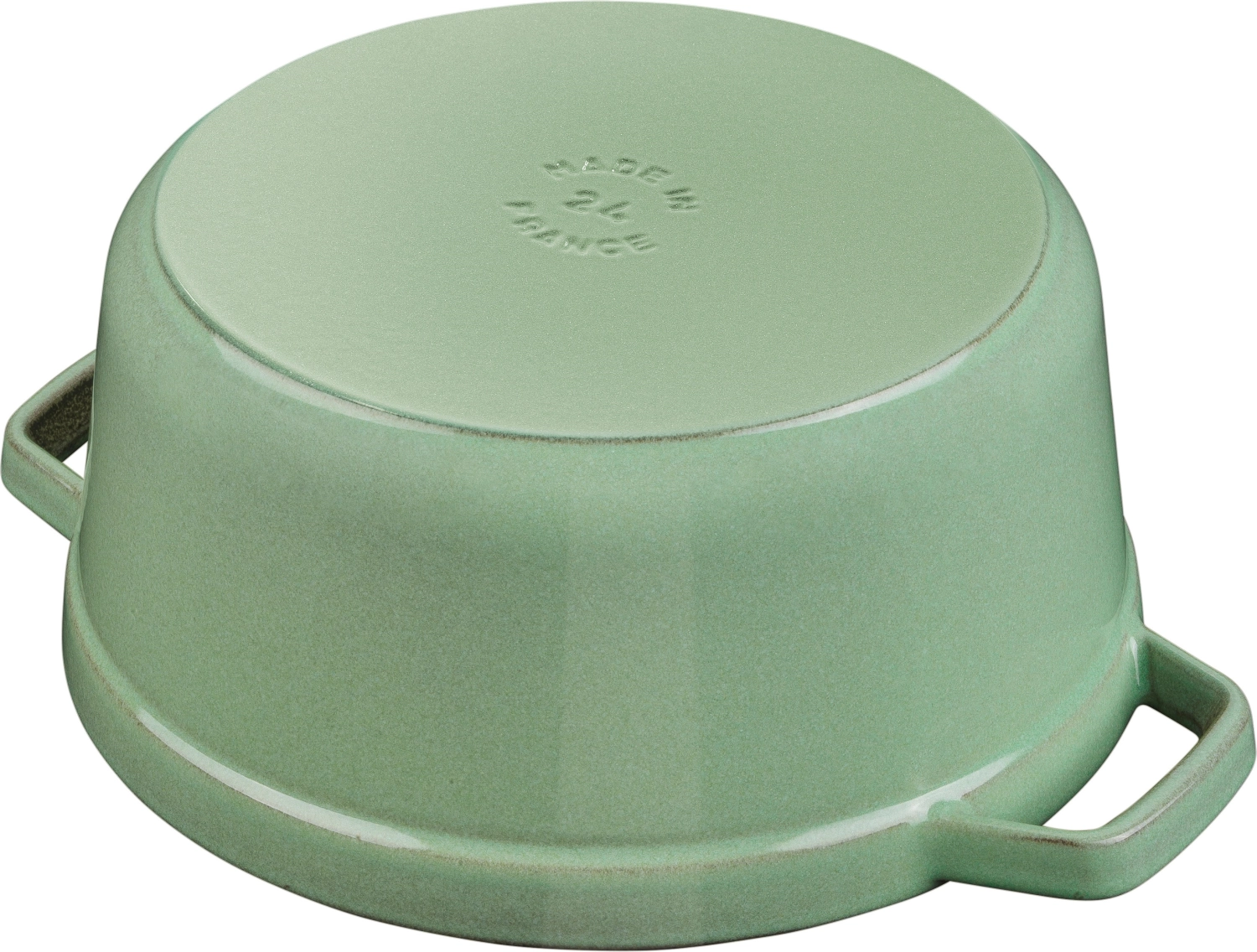 Cocotte 20 cm, ronde, sauge, fonte 2.2l