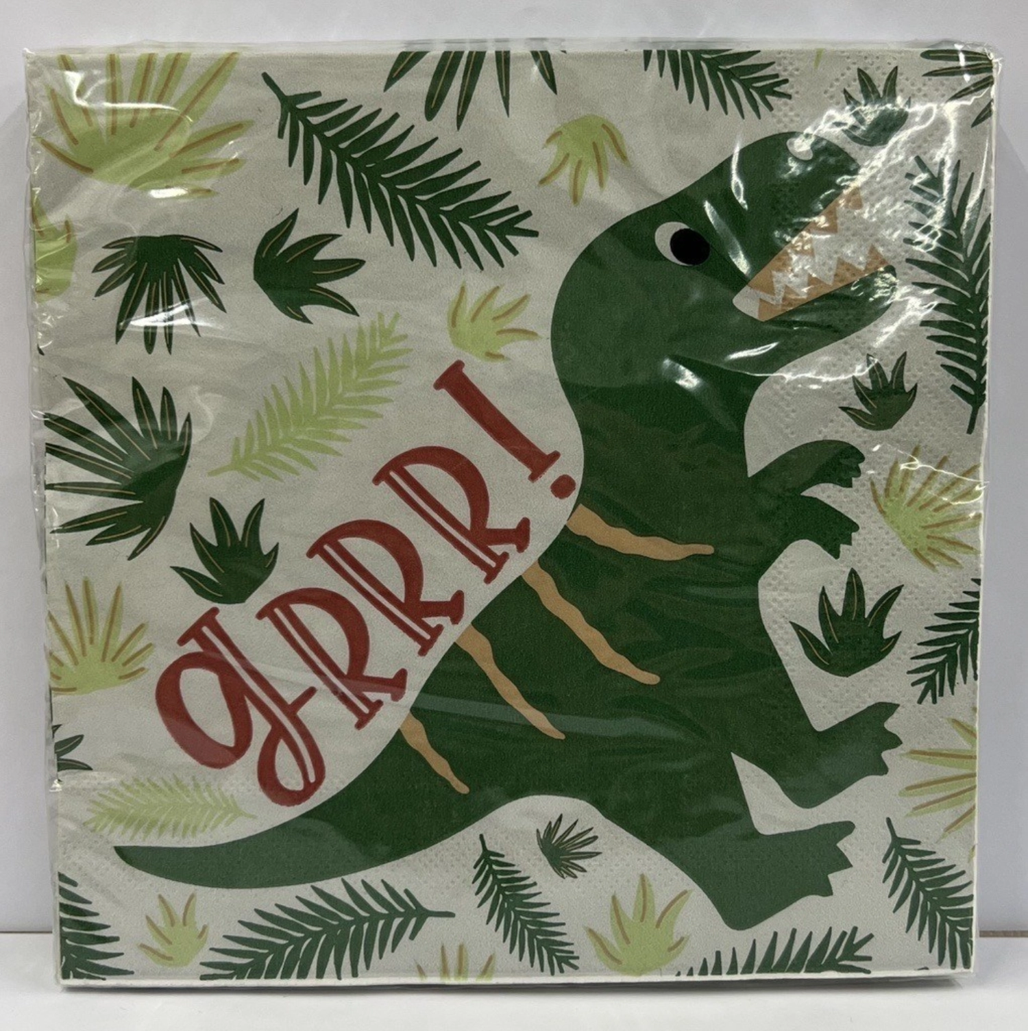 20er Set Papierservietten Dino