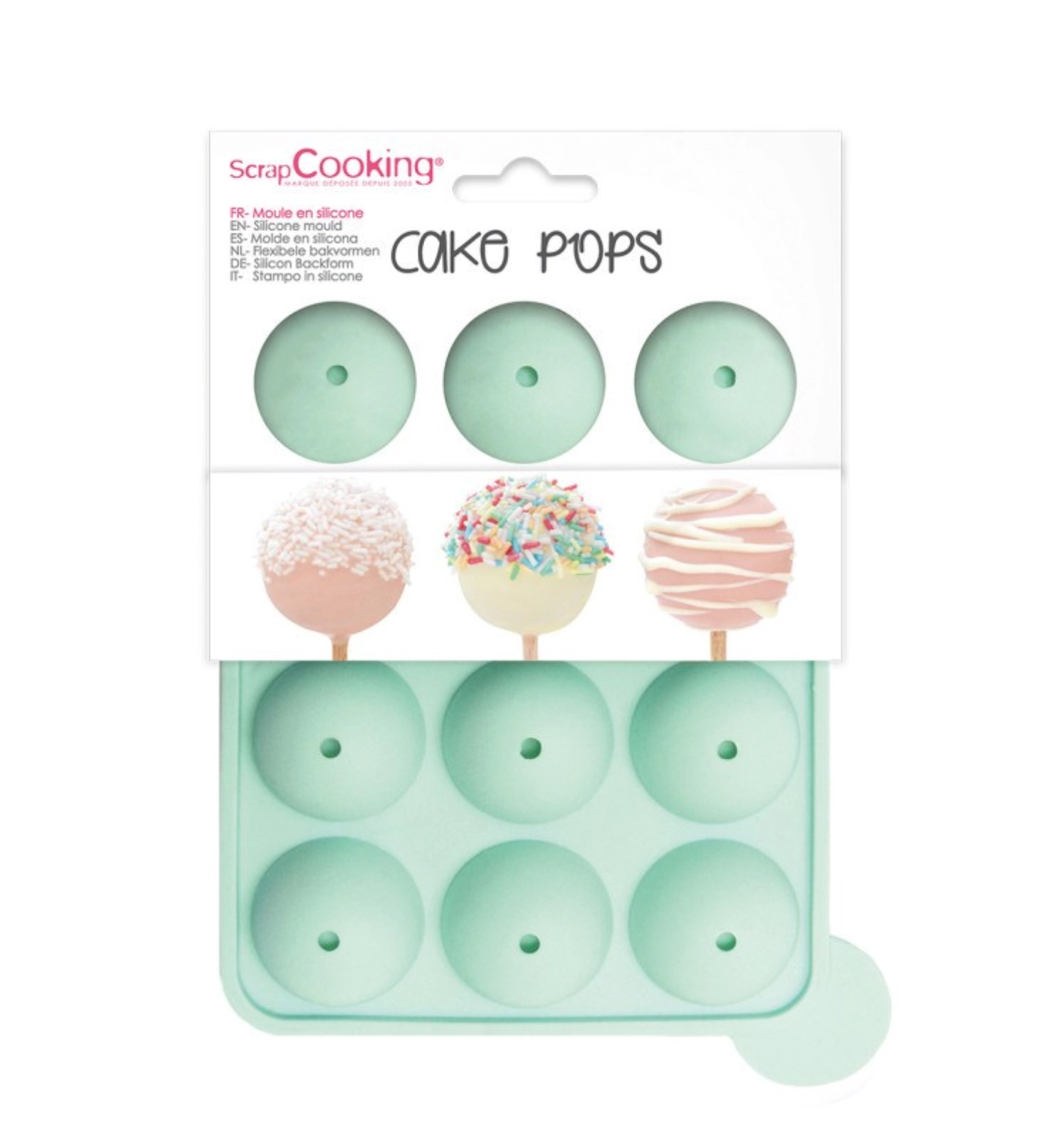 Moule à gâteaux en silicone mini pop cakes 12 pièces