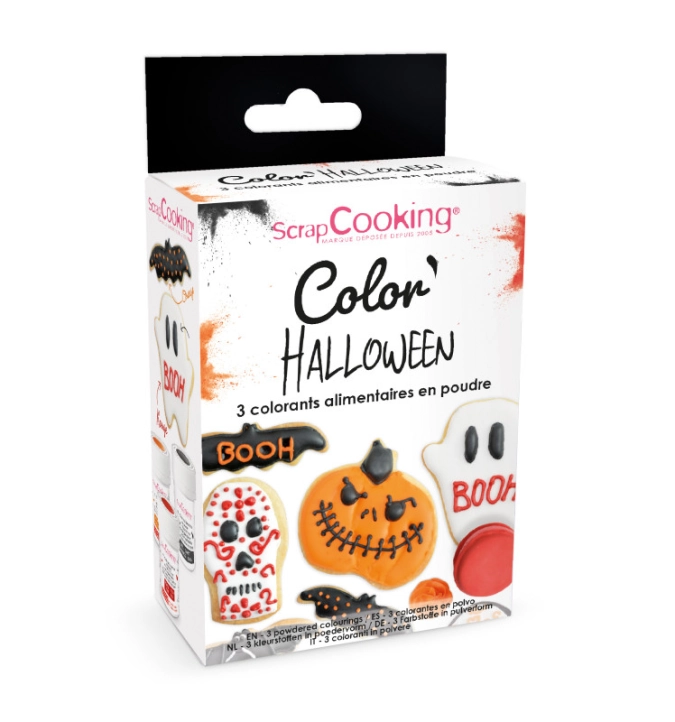 3 colorants artificiels poudre halloween 3x5g