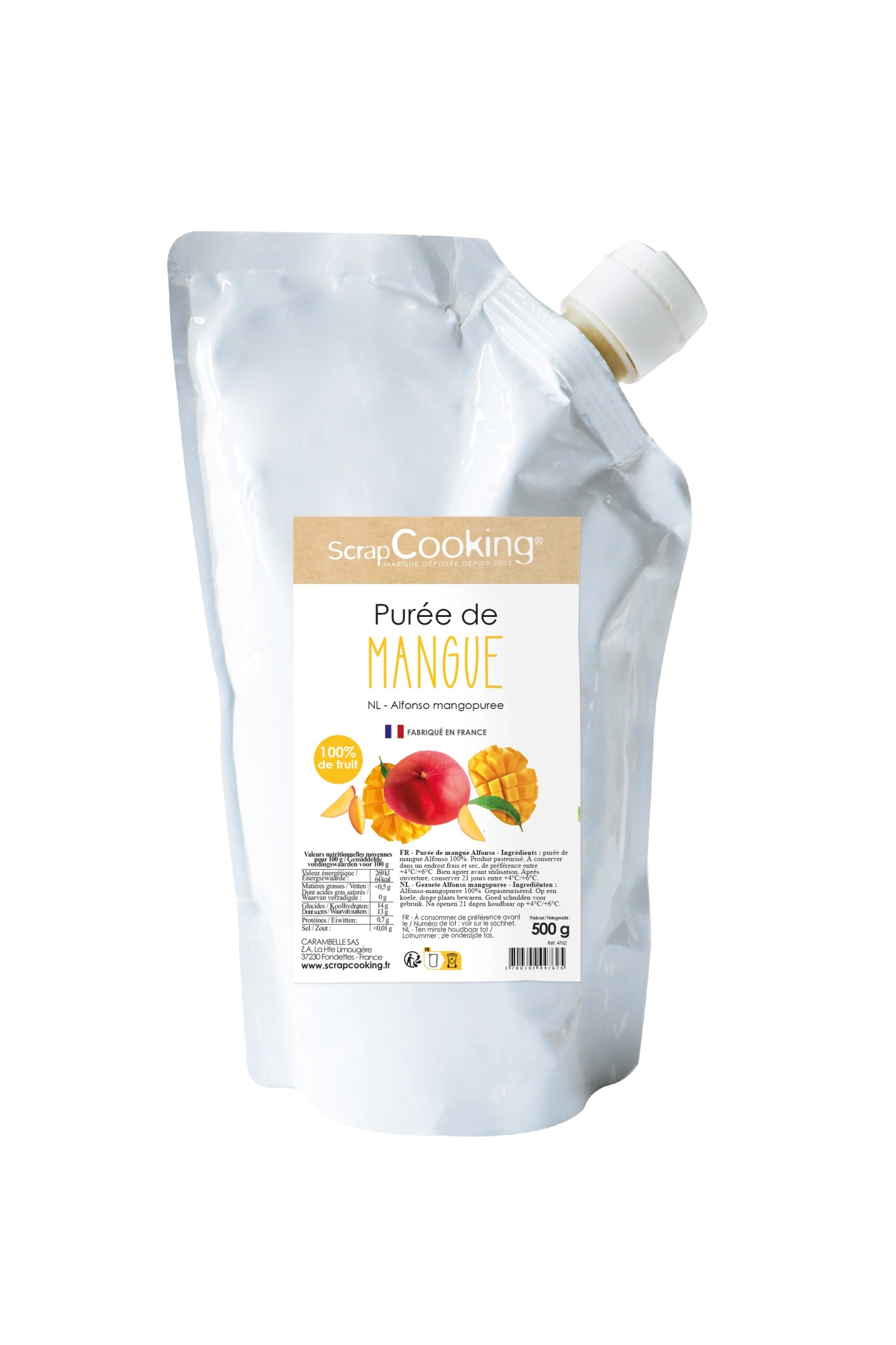 Purée de mangue 500g