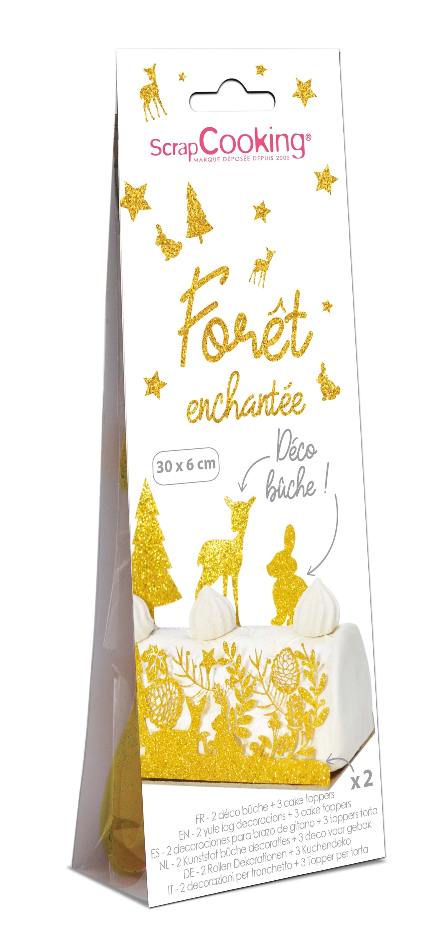 Déco bûche forêt enchantée