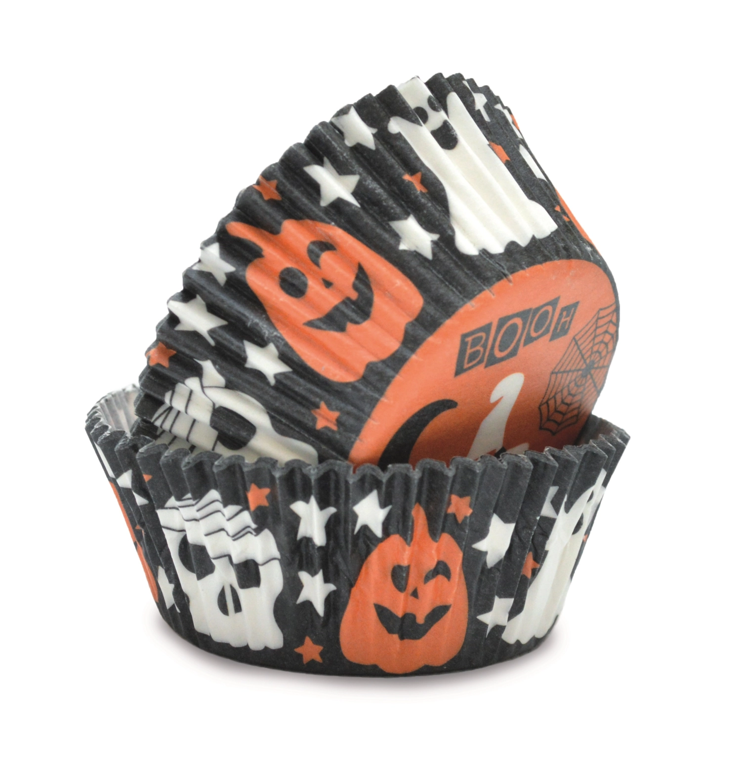 36 pcs. moules en papier halloween d5/8cm h3cm