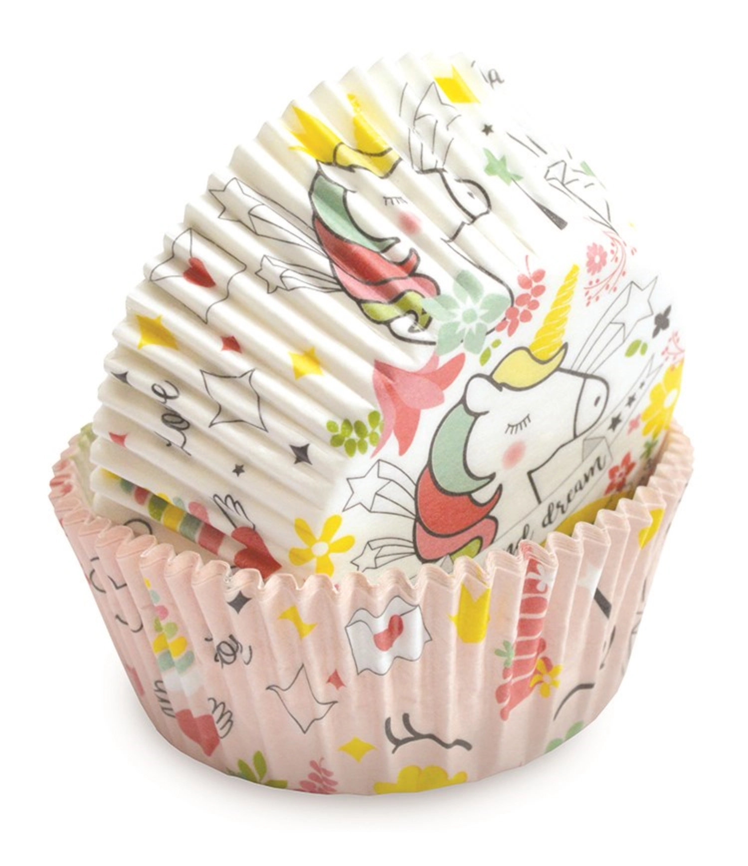 36 pcs. cupcake moules en papier licorne d5/8cm h3cm