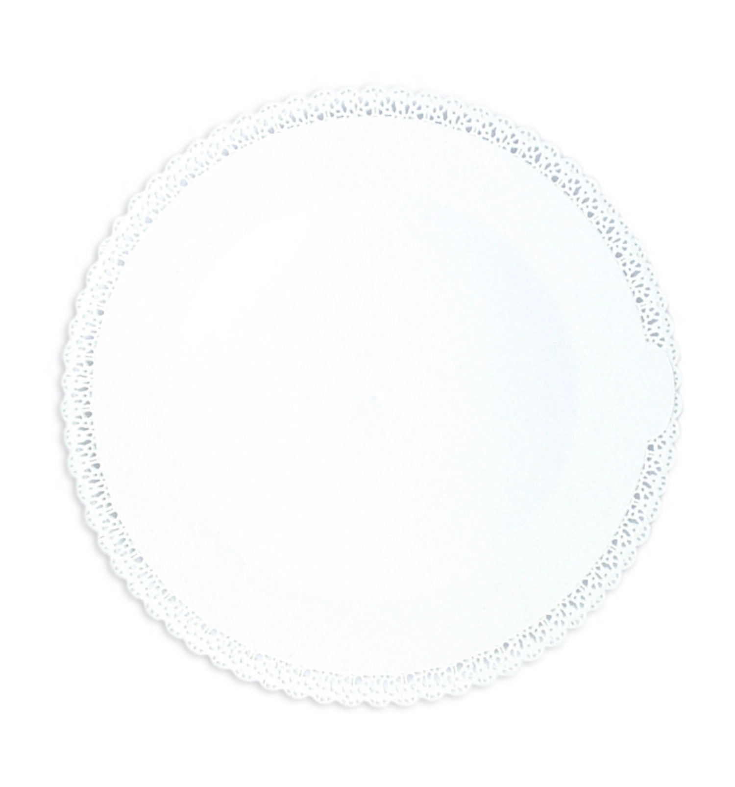 Plateau à gâteaux rond blanc plastique d32cm